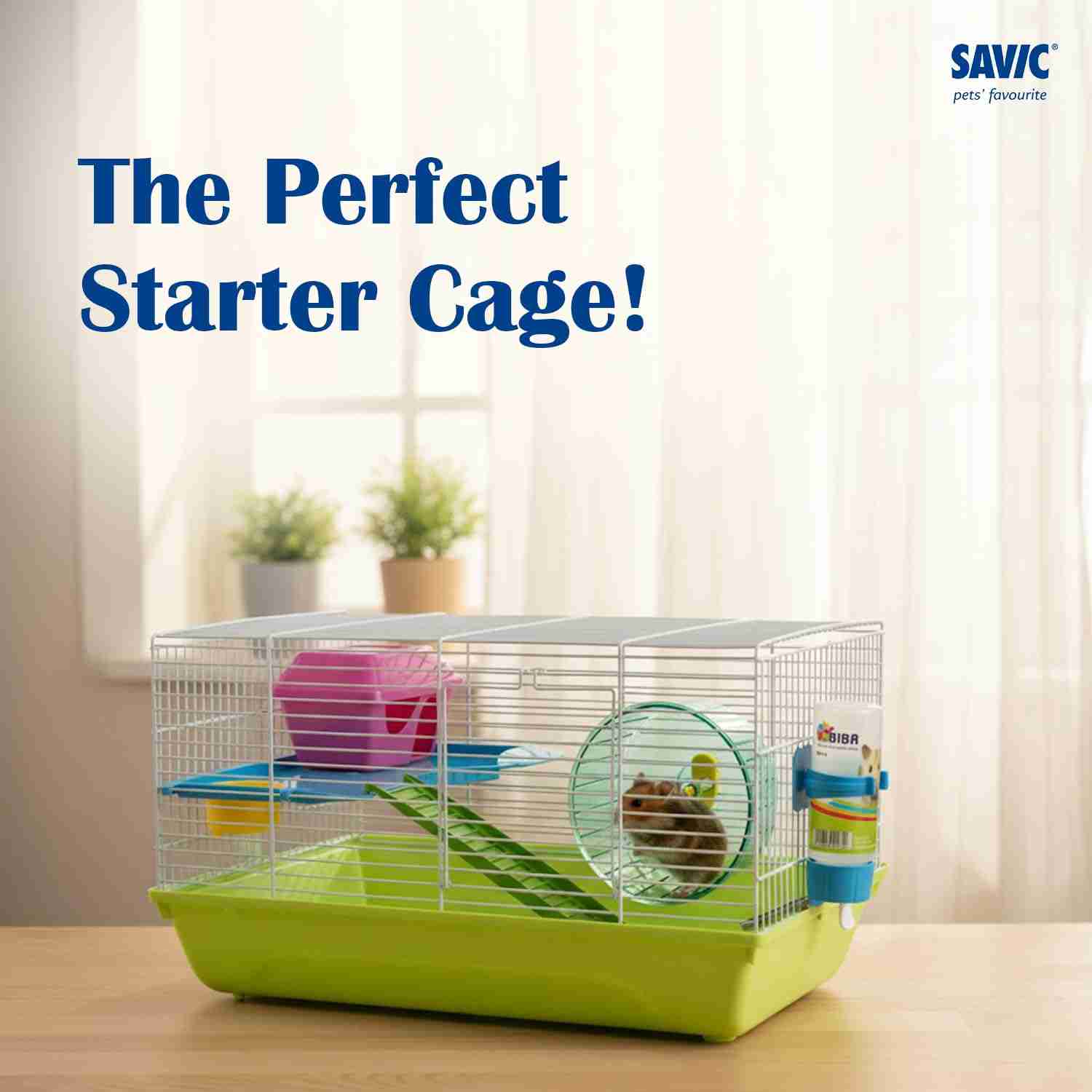 Savic Martha Hamster & Guniea Pigs Cage (19x12x8 Inch)