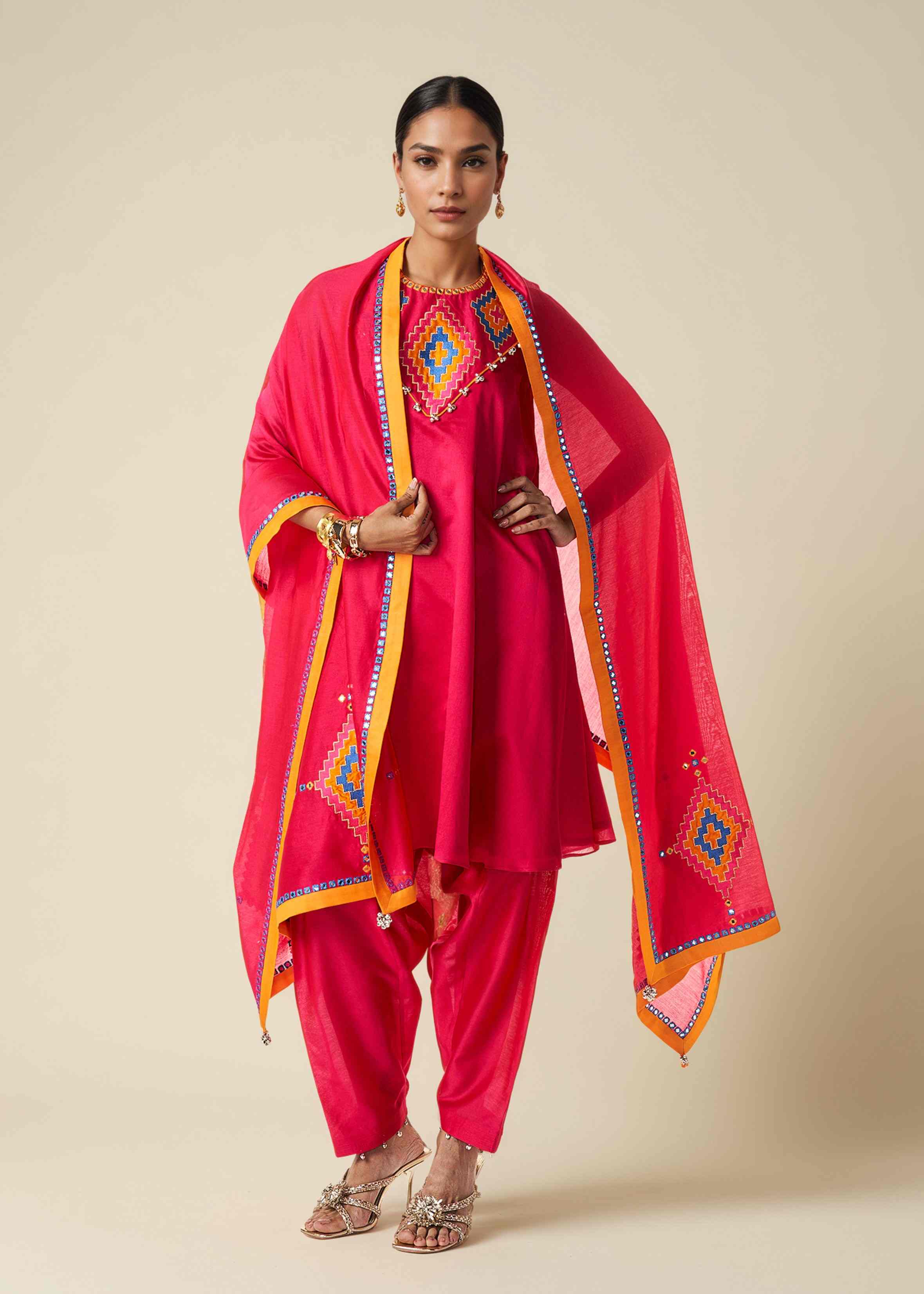 Pink Dupatta