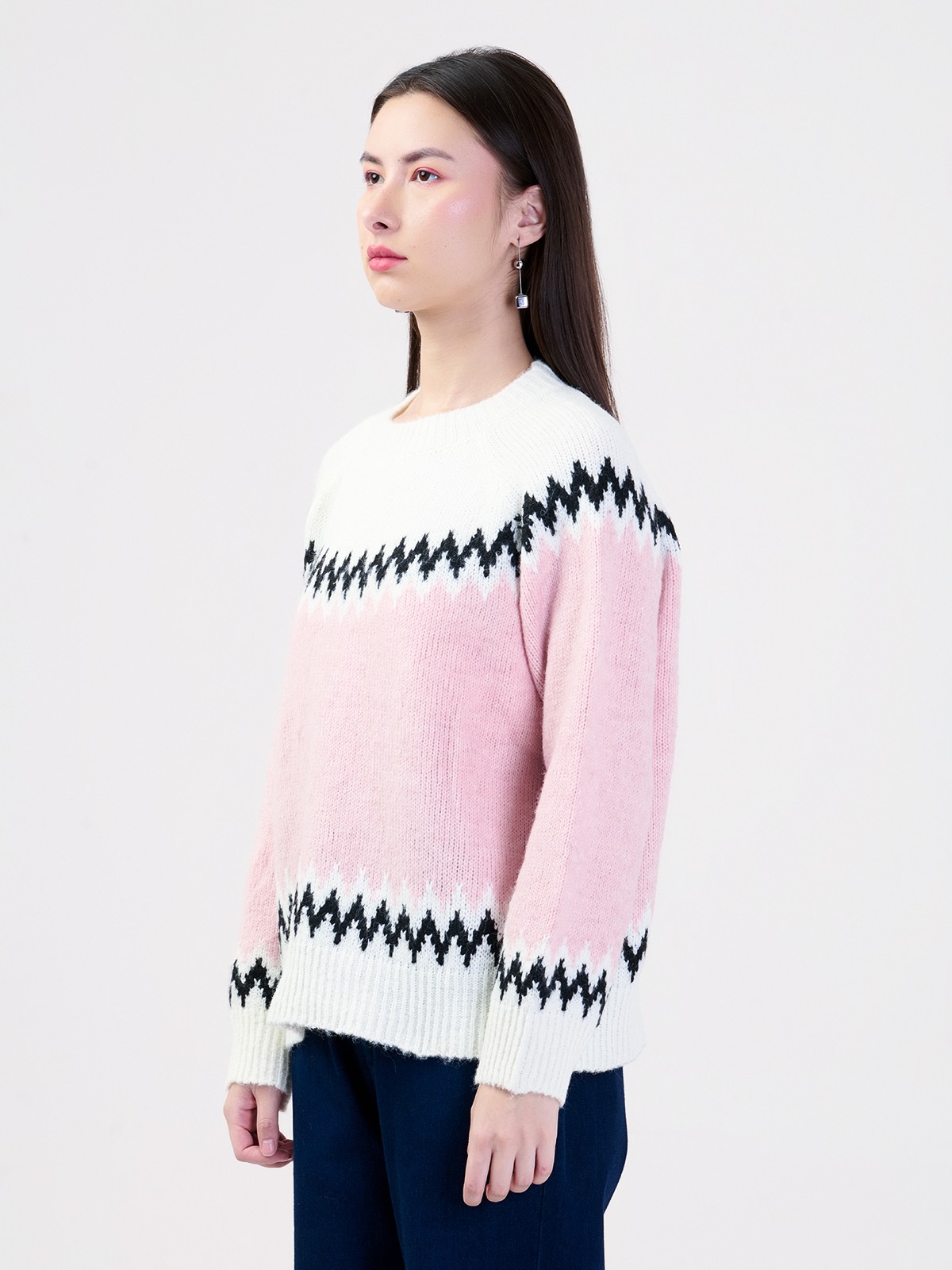 ALBION LADIES PEACH TOP (WOOLEN)