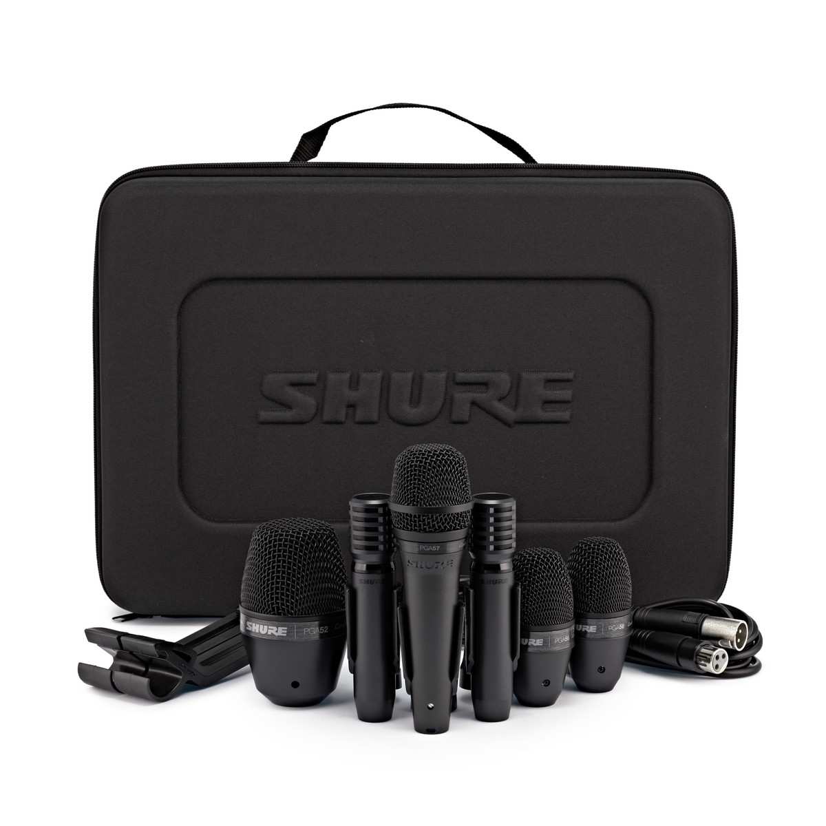 Shure PGADRUMKIT6 6-Piece Wired Drum Microphone Kit for Live and Studio