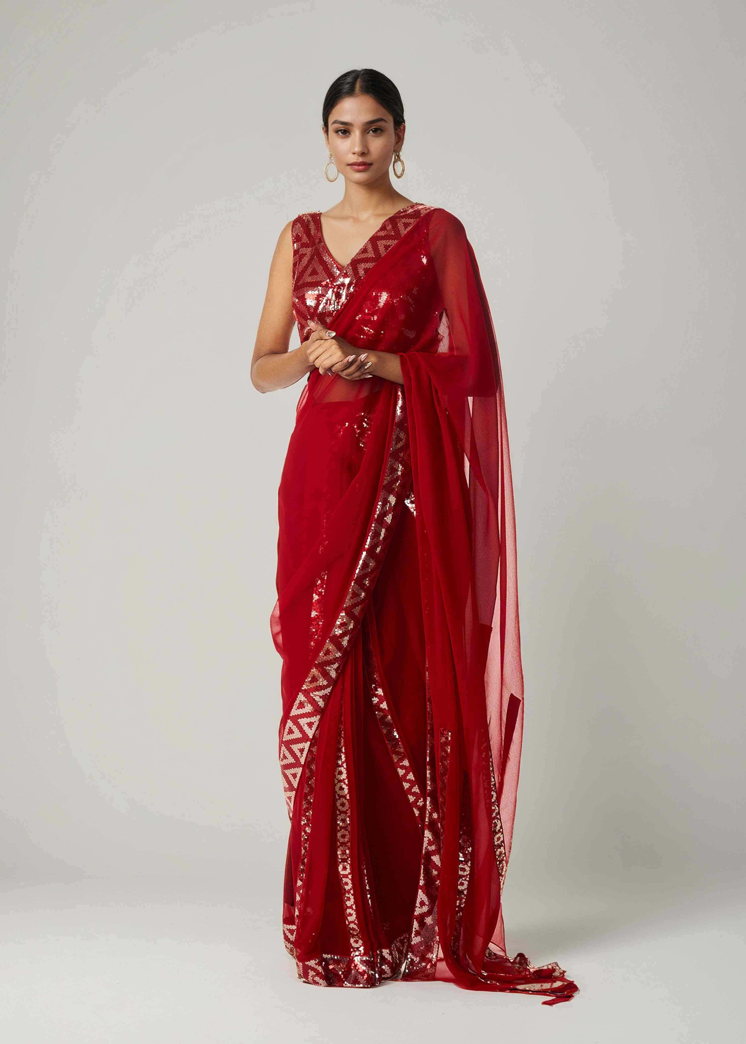 Red Saree
