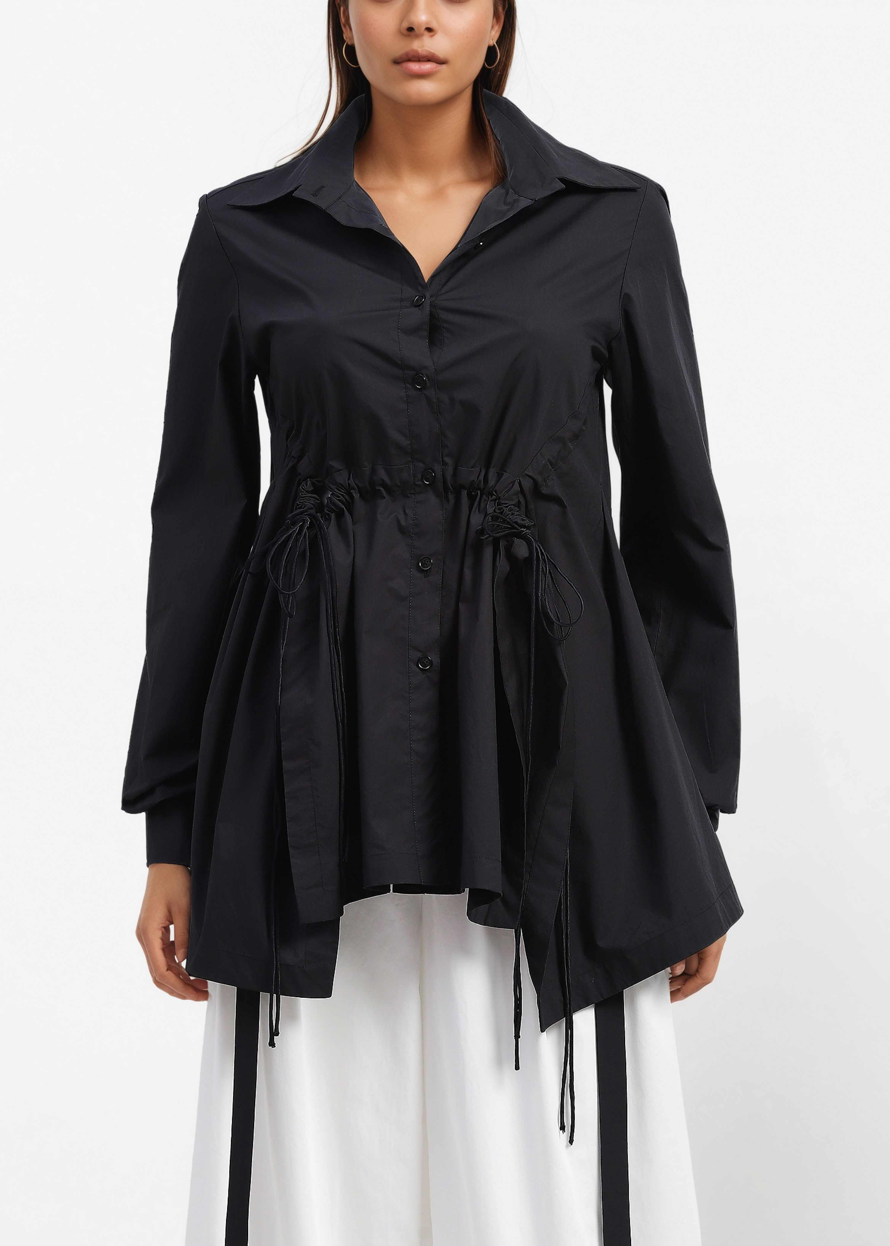 AKOK Multicolor Cotton Draw String Shirt and Trousers Co-ords