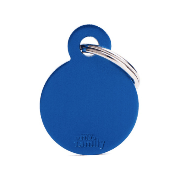 Basic Plated Brass Large Circle Name Tag