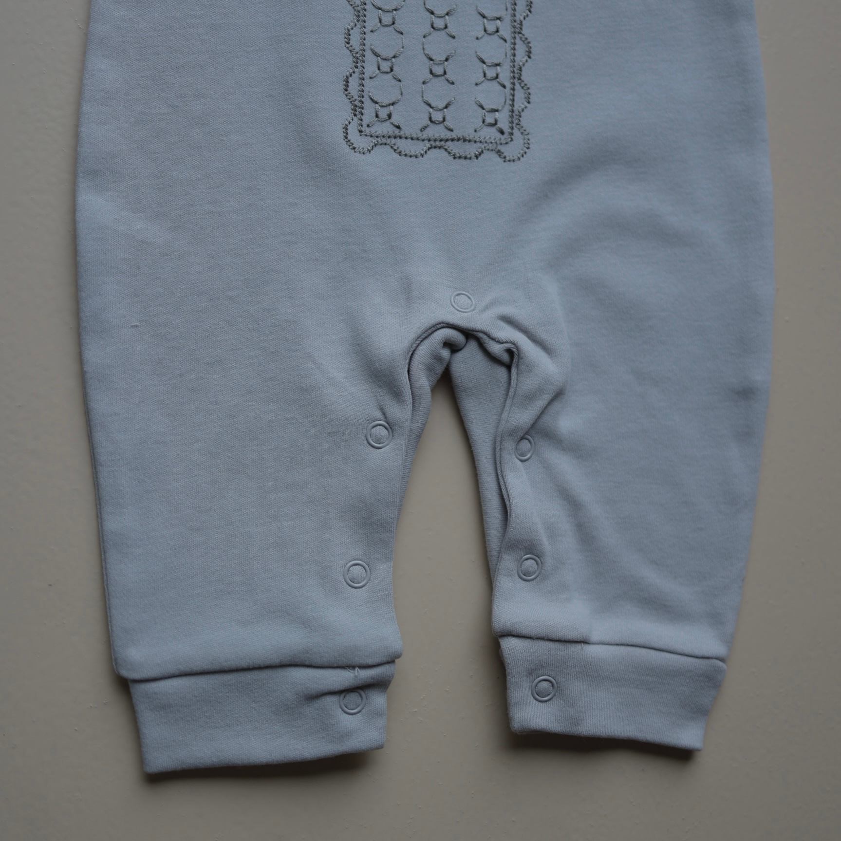 Light Grey Classic Collar Romper