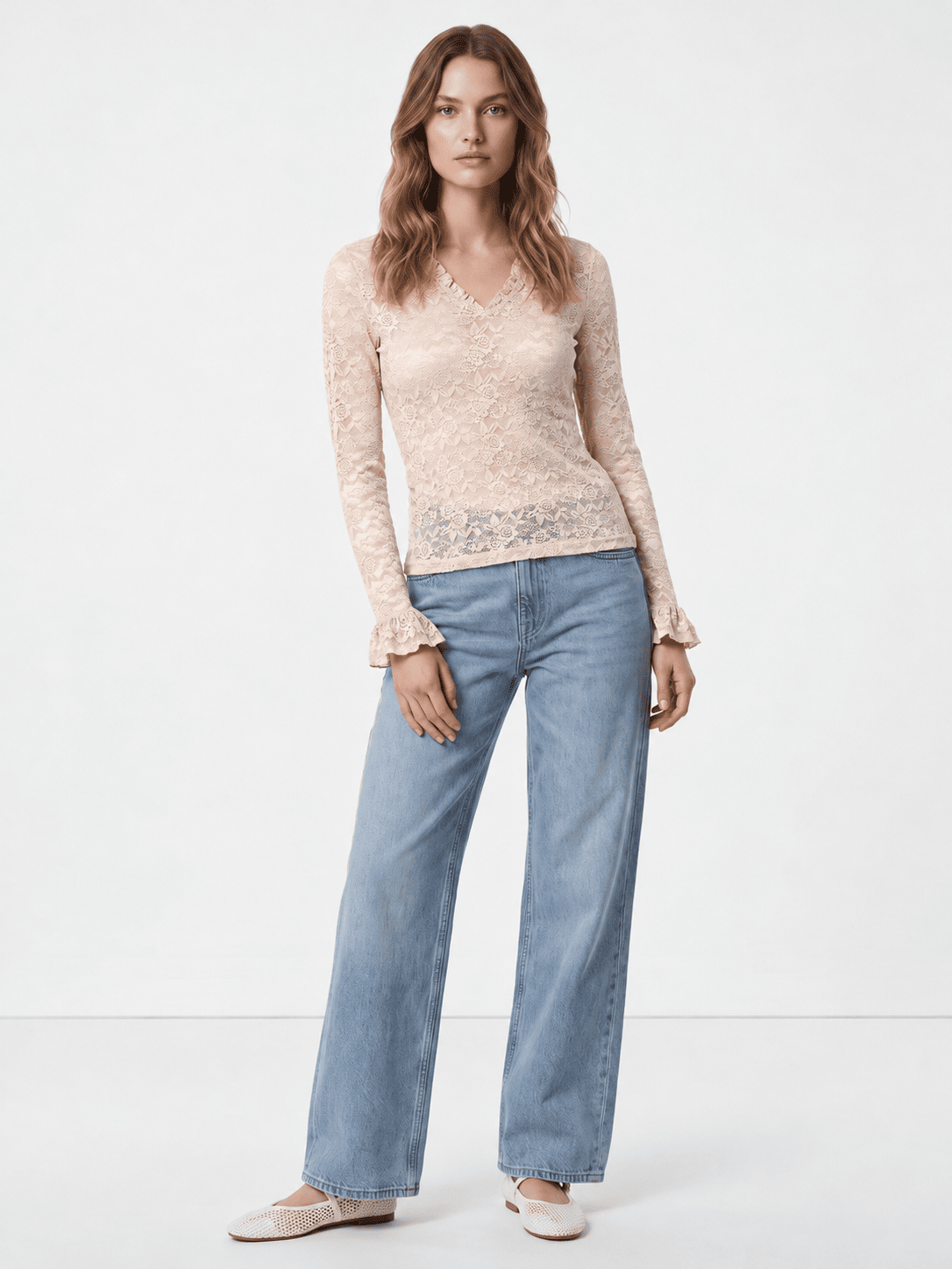Clie Lace Knitted Top