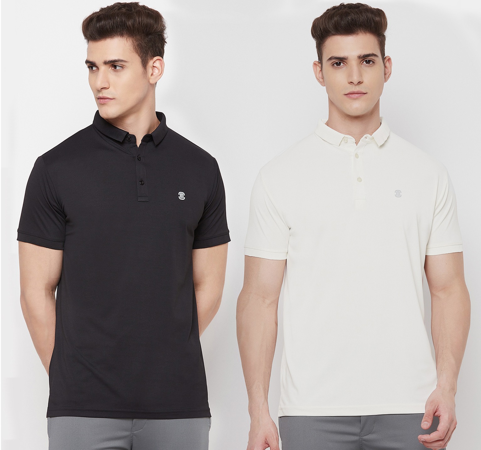 Polo neck t shop shirt combo pack