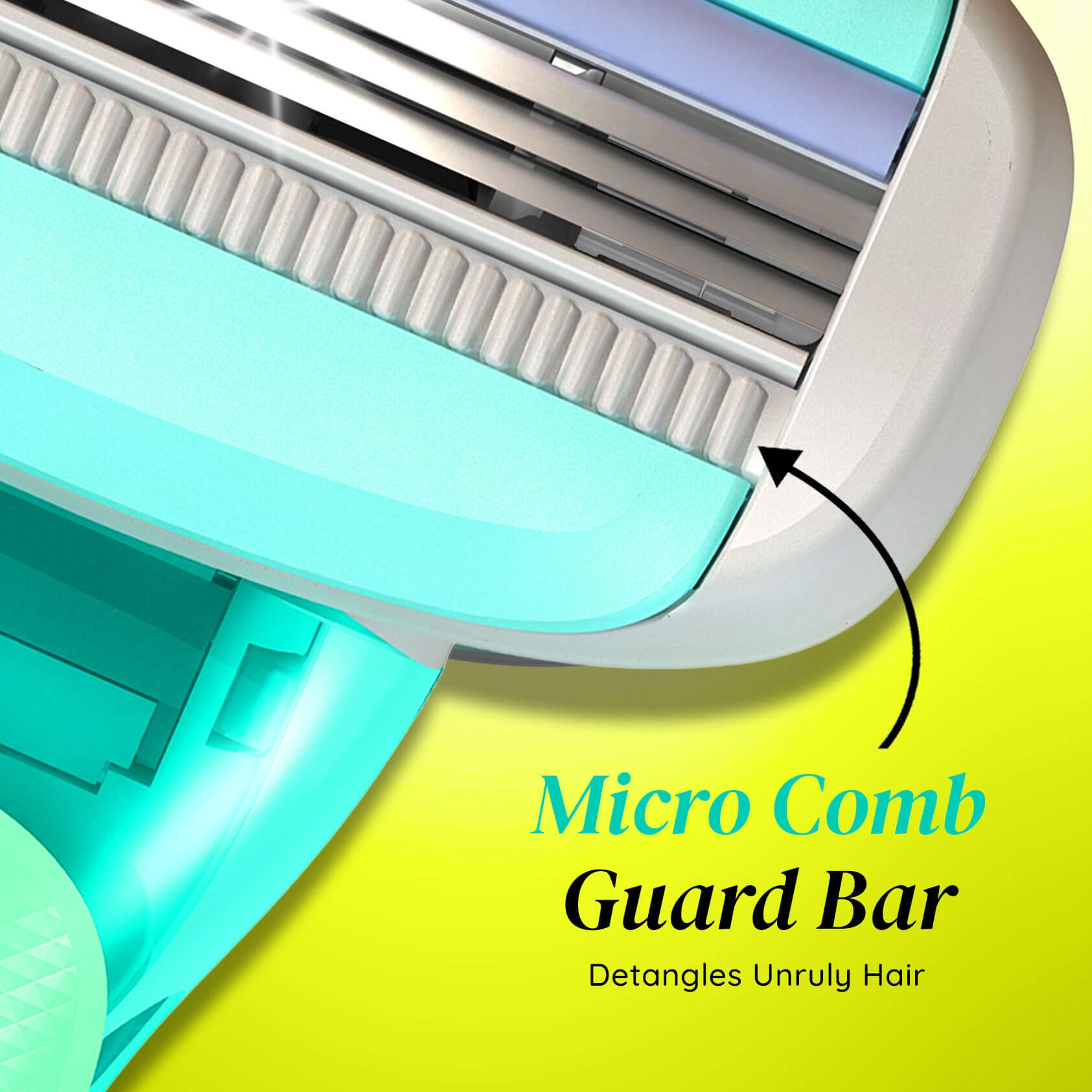 LetsShave | LetsShave Body and Groin Razor for Men with free Transparent Shave Gel | 3 Blade painless Groin and Body Hair Remover with Dual Moisture Bars | Compact Razor with Clamshell Travel Case 4