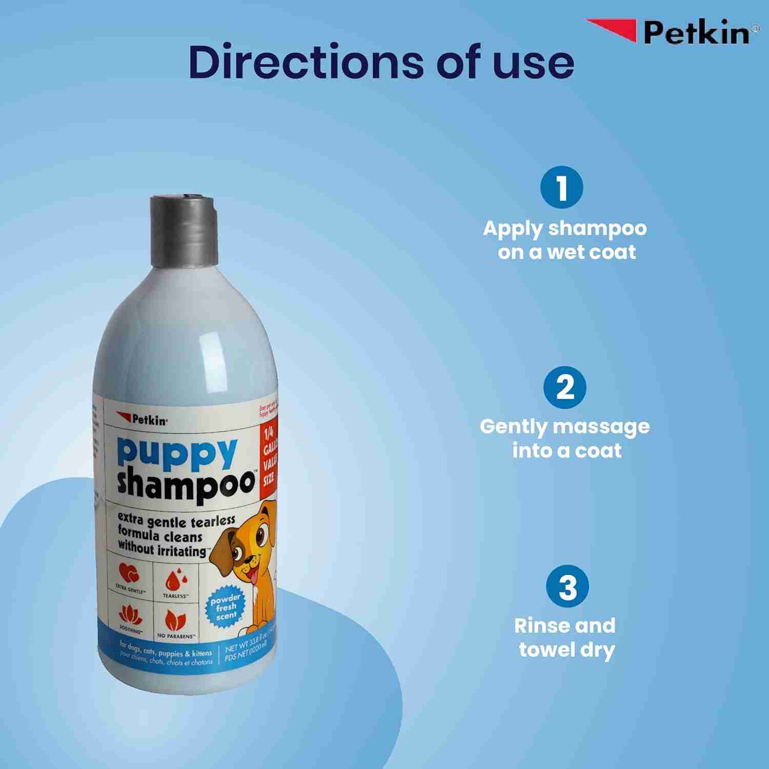 Petkin Puppy Shampoo for dogs – 1000ml