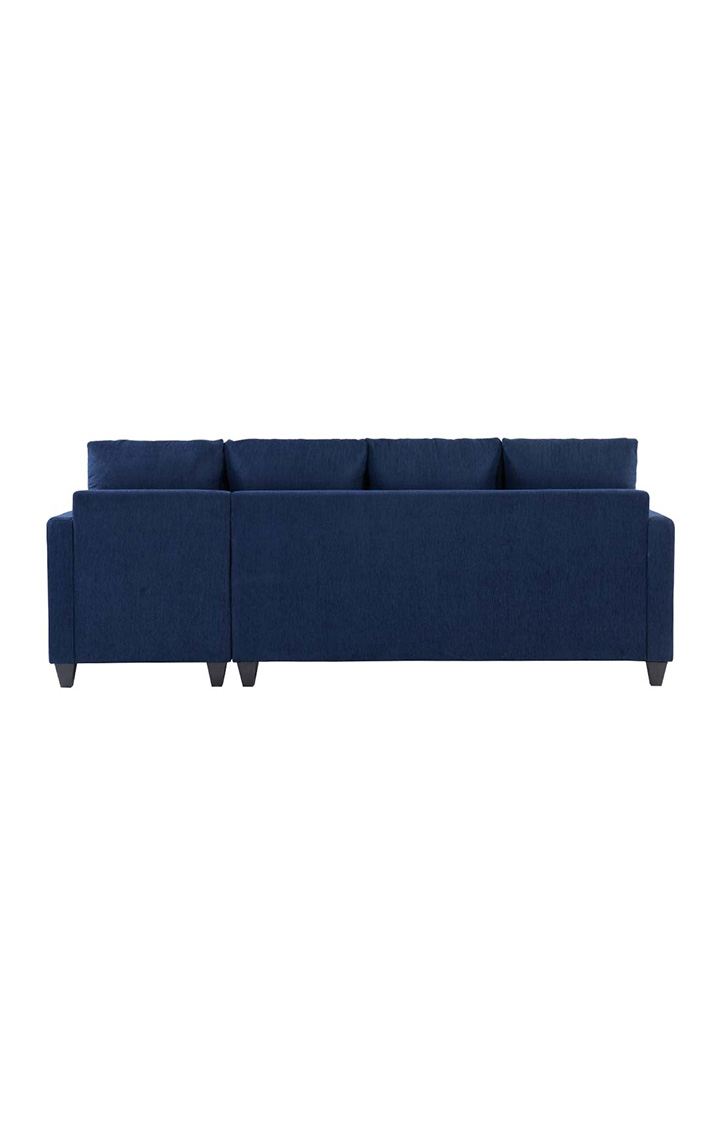 neudot Saya LHS Sectional Sofa for Living Room |6 Person Sofa| Premium Fabric with Cushioned Armrest | 12 Months Warranty| Solid Wood Frame| 6 Seater in Saya Blue Color DIY(Do-It-Yourself)