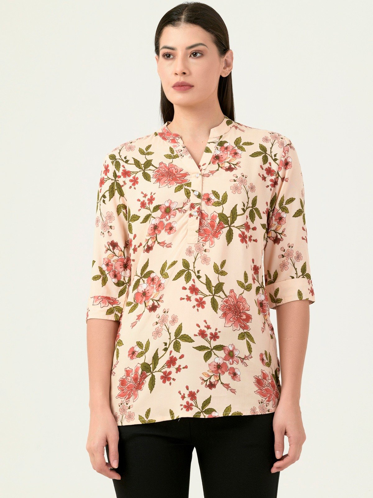 Albion Women Smart Premium Printed Casual Shirt