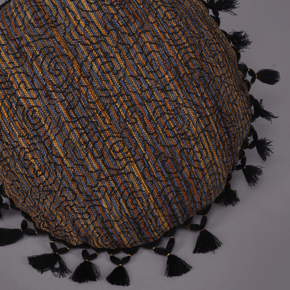 Harold Meagan | Textured Multicolor Cushion (16* Diameter) 3