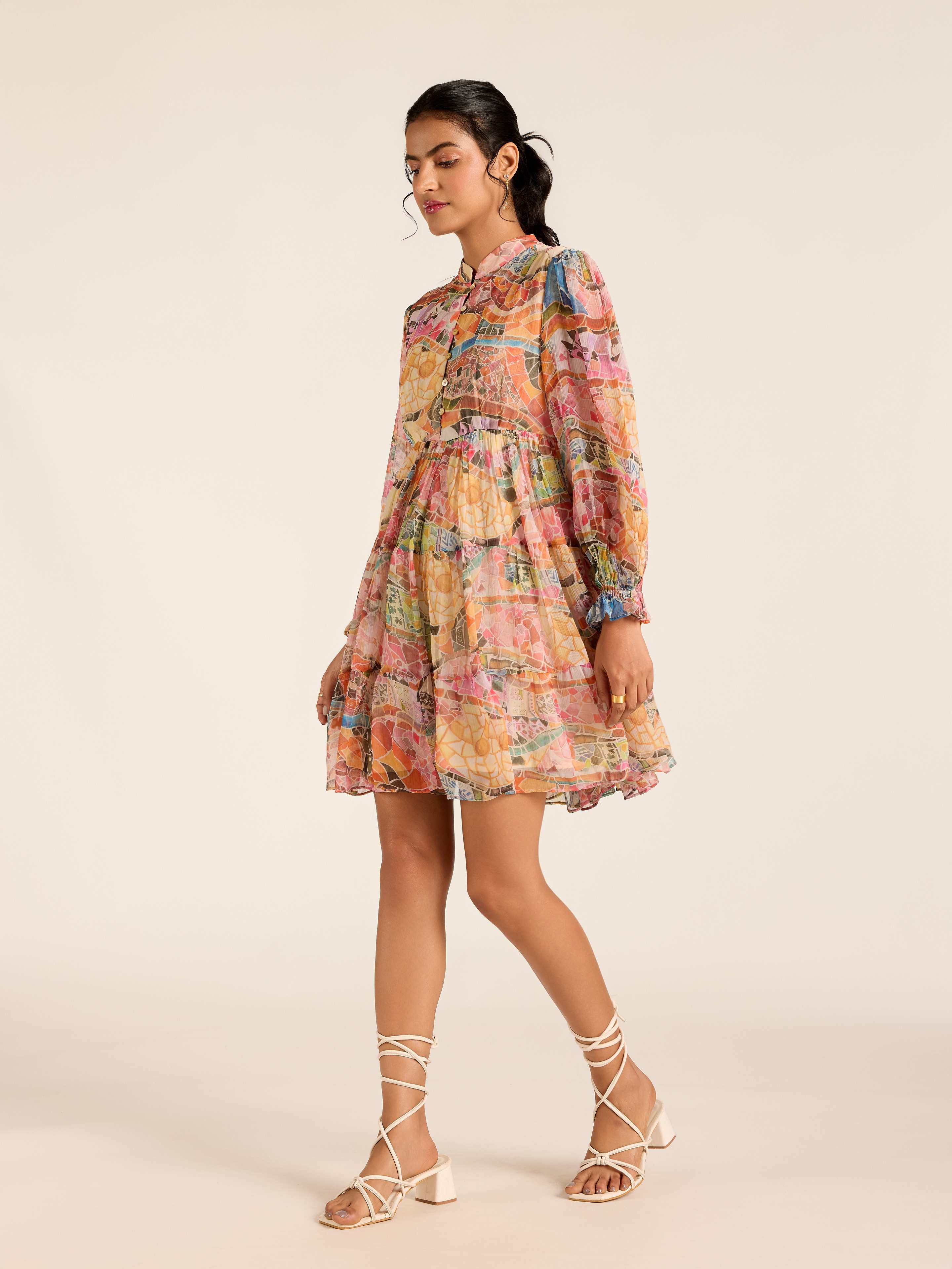 MULTI COLOR MARGO SHORT DRESS