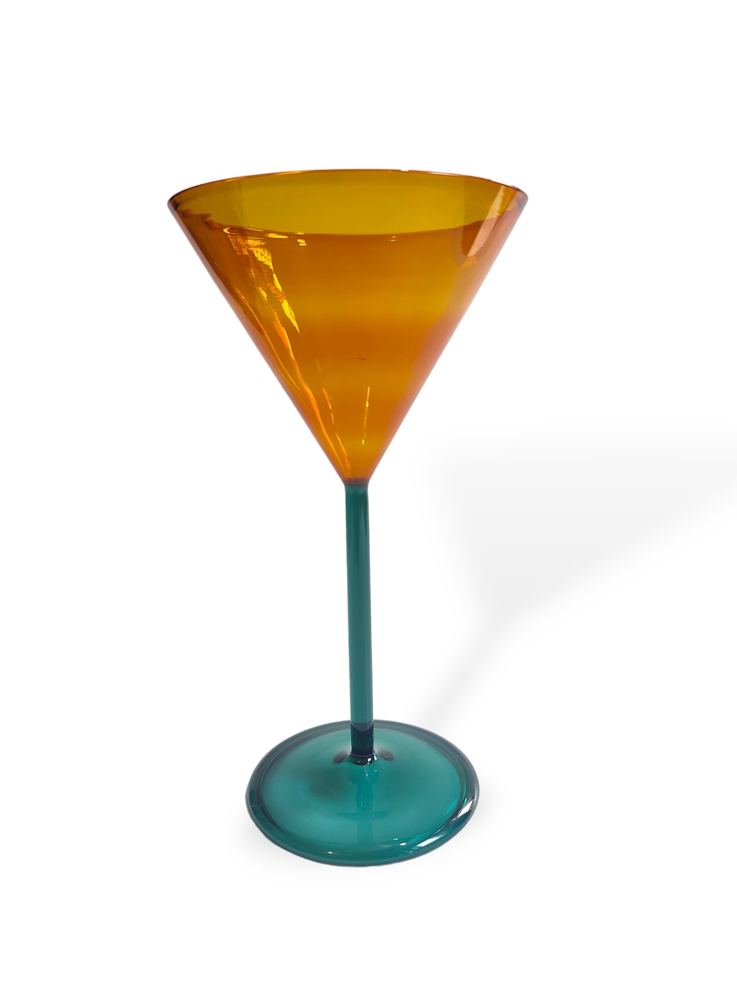 Amber wine glass