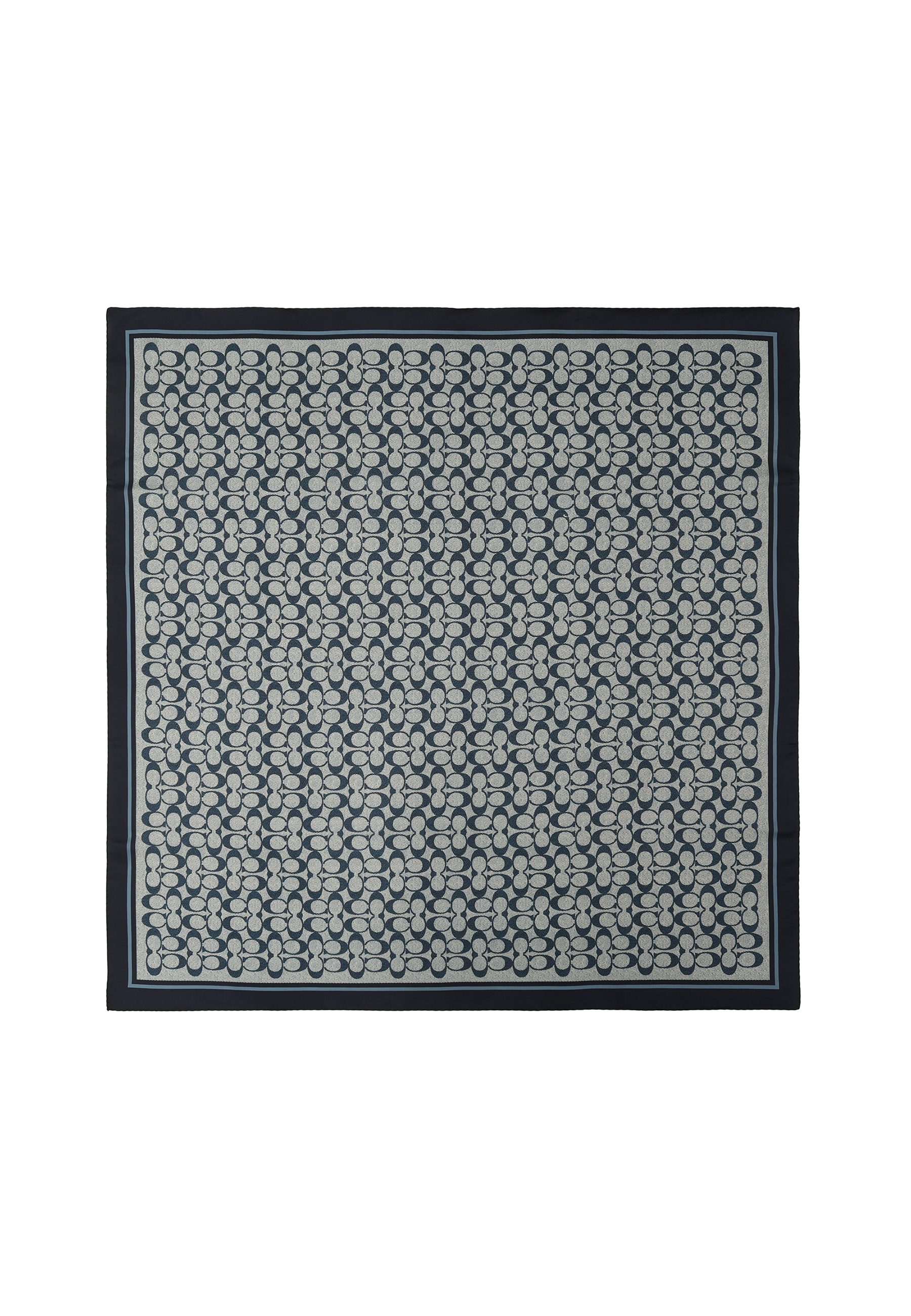 Textured Signature C Printed Silk Square