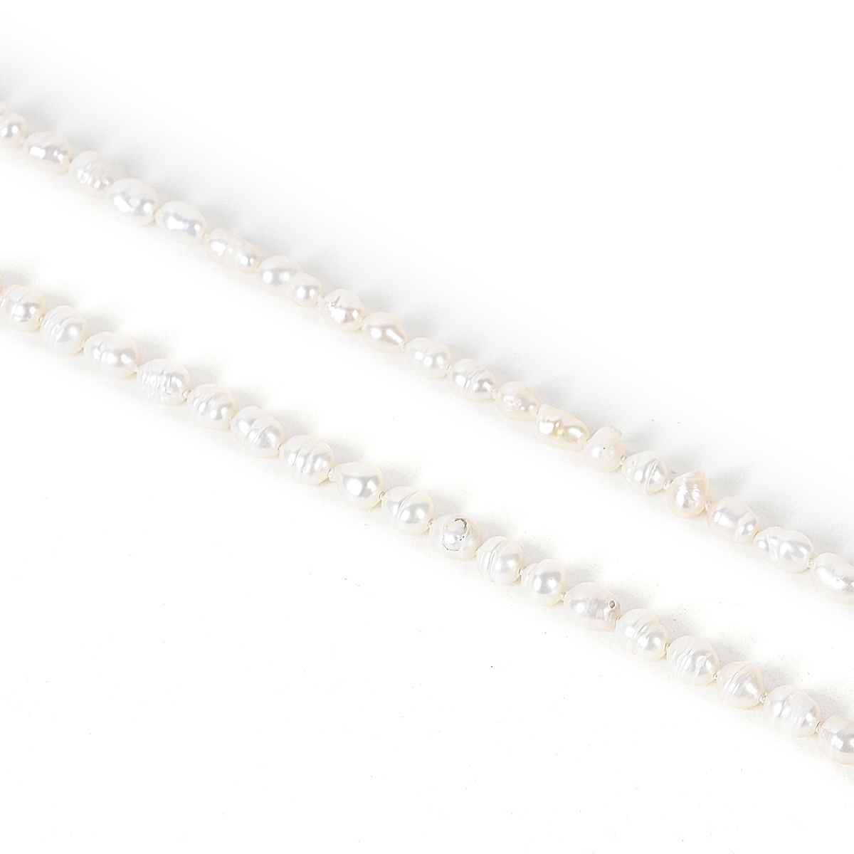 Shiv Ratan Kendra Natural Pearl Mala to balance Moon Planet, Mental Well Being & Anger Control II Length 10-20 CM II Weight: 80-90 Grams II