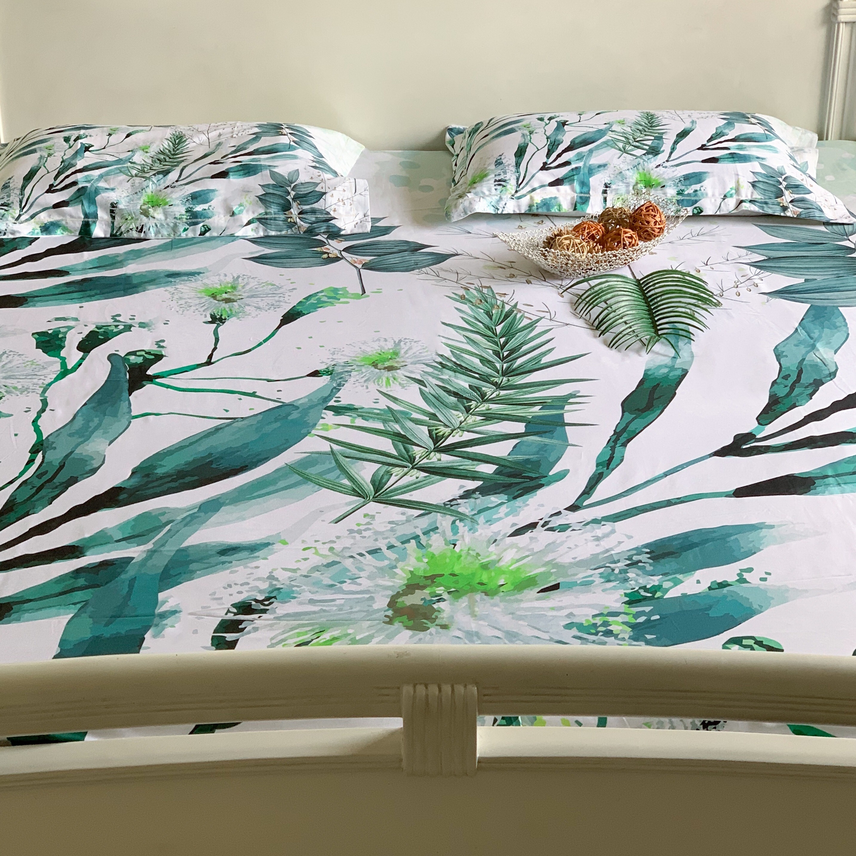 Boria Bistar | BORIA BISTAR 400 TC 100% Cotton California King 3D Digital Printed Bed Sheet