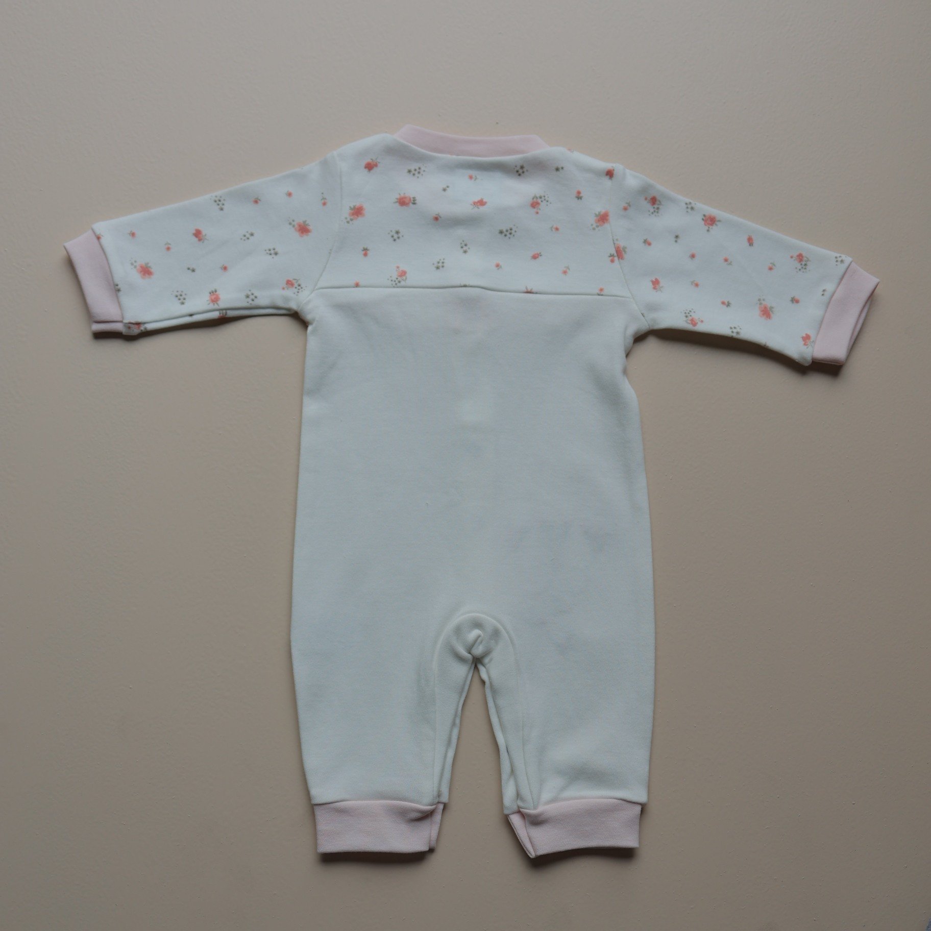 Pink Blossom Butterfly Baby Romper