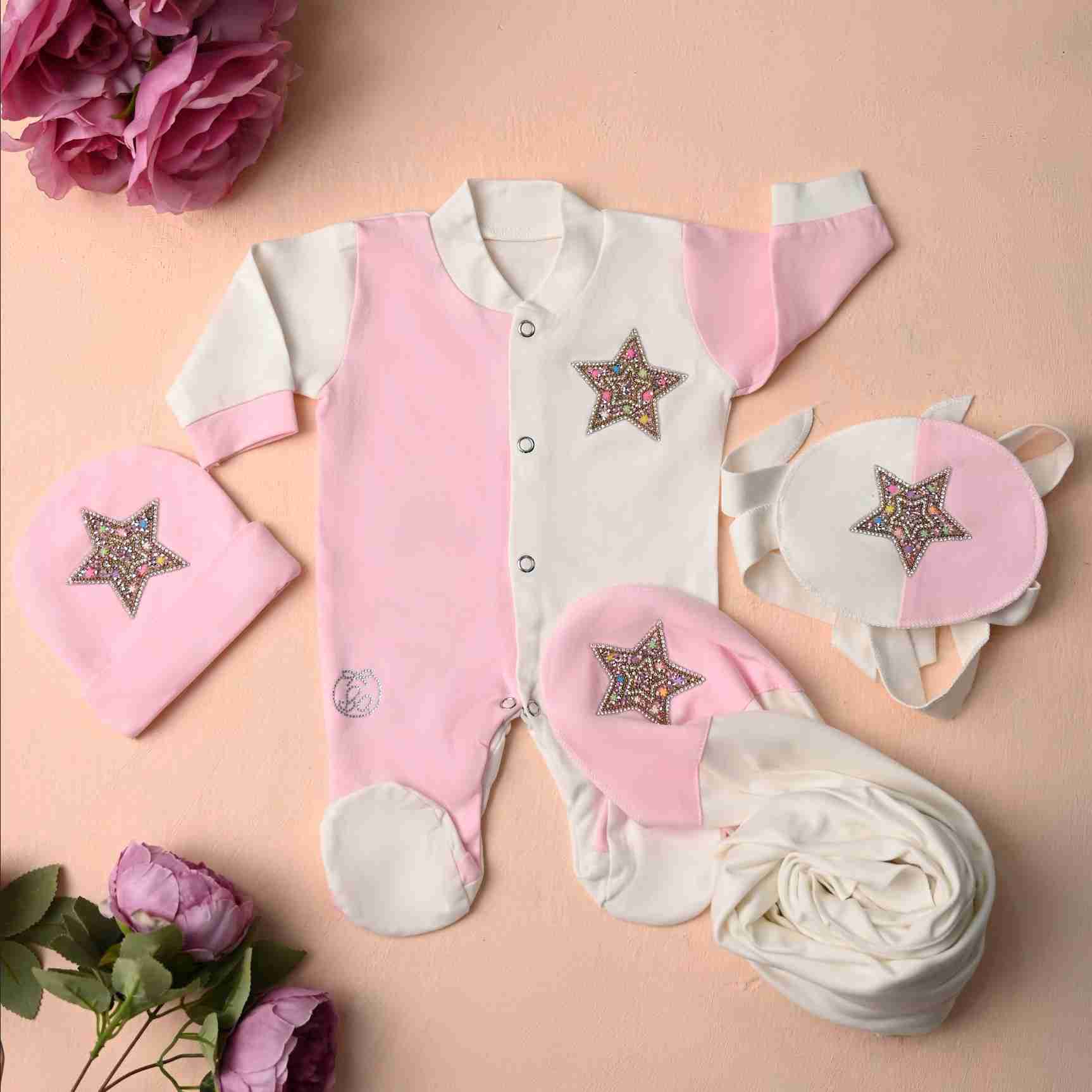 Pink Twinkle Romper Set