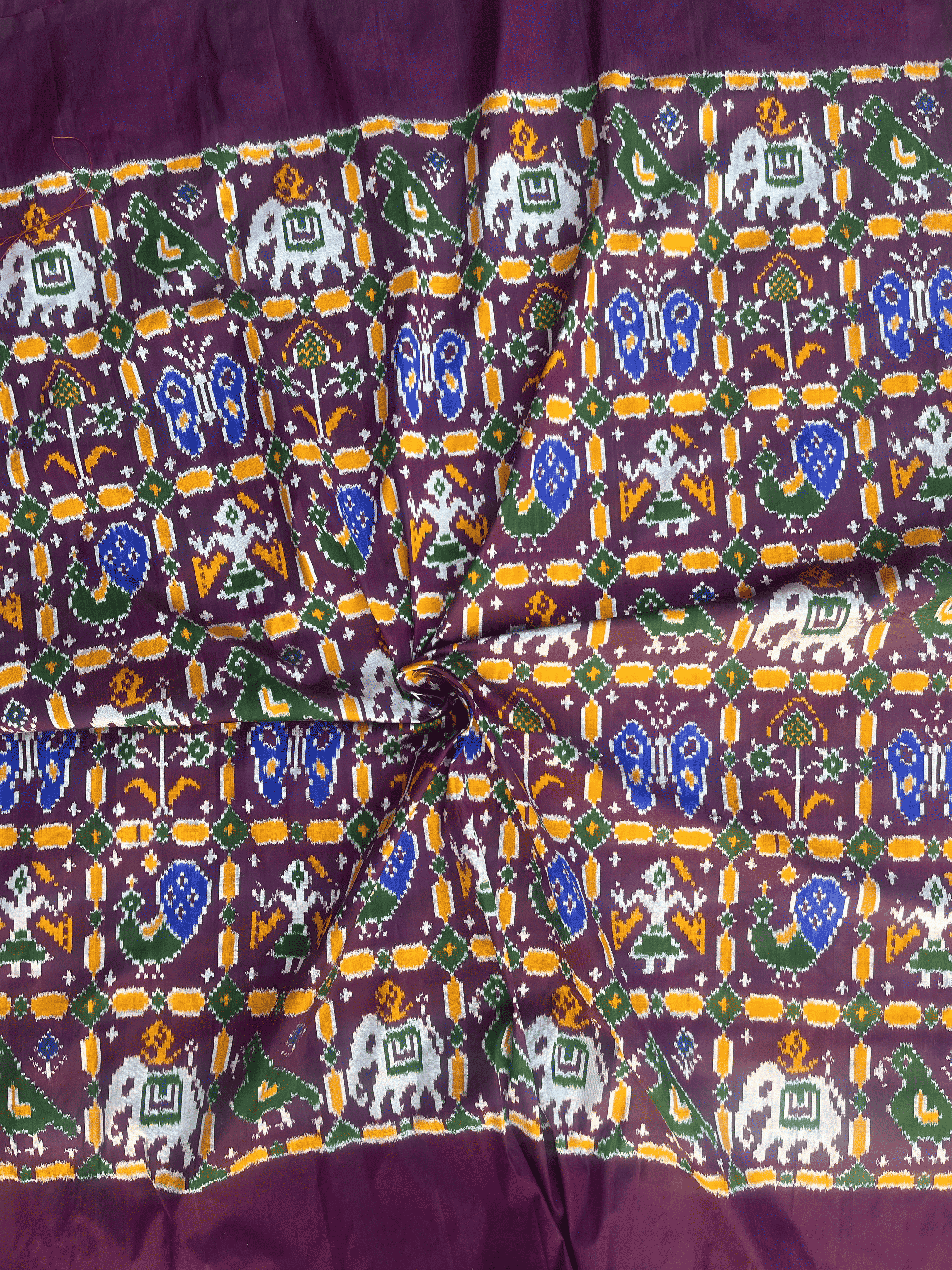 Patola 6 Motif Silk Ikat Fabric
