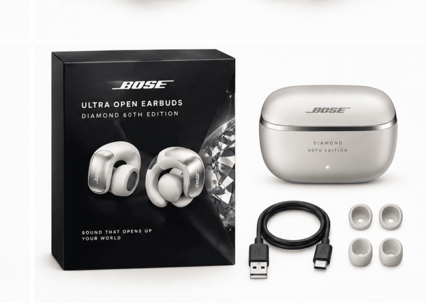 Bose Ultra Open Earbuds True Wireless Headphones, Diamond 60th