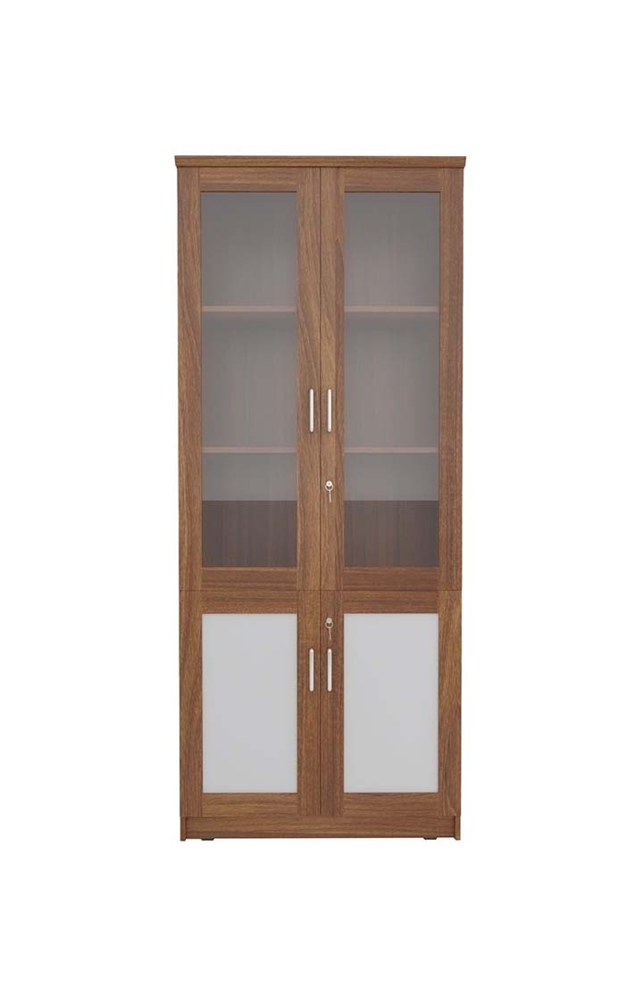 neudot Leader Engineered Wood 10 Shelves Bookshelf Cabinet |Book Rack Organizer for Decor Display Unit | Floor Standing Bookcase for Home, Office & Library - Leon Teak Finish