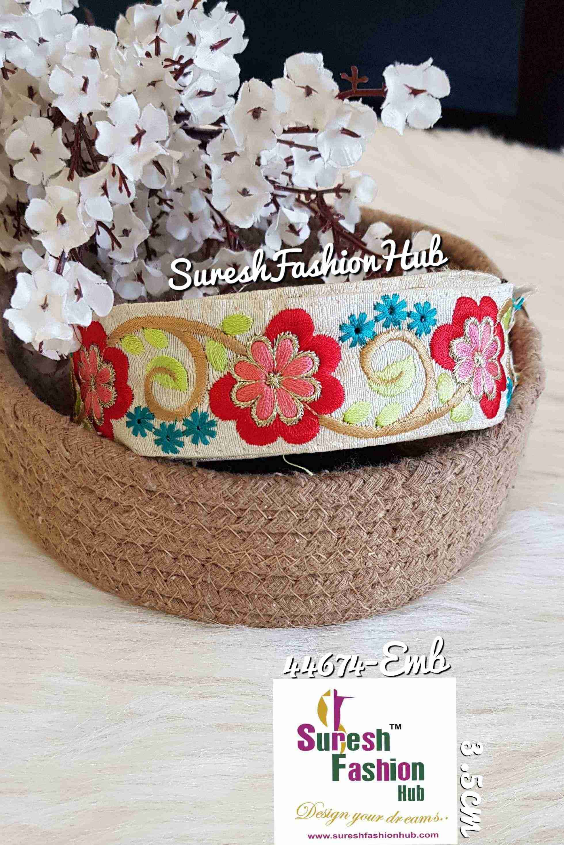Blossom Finery Red Designer Trim