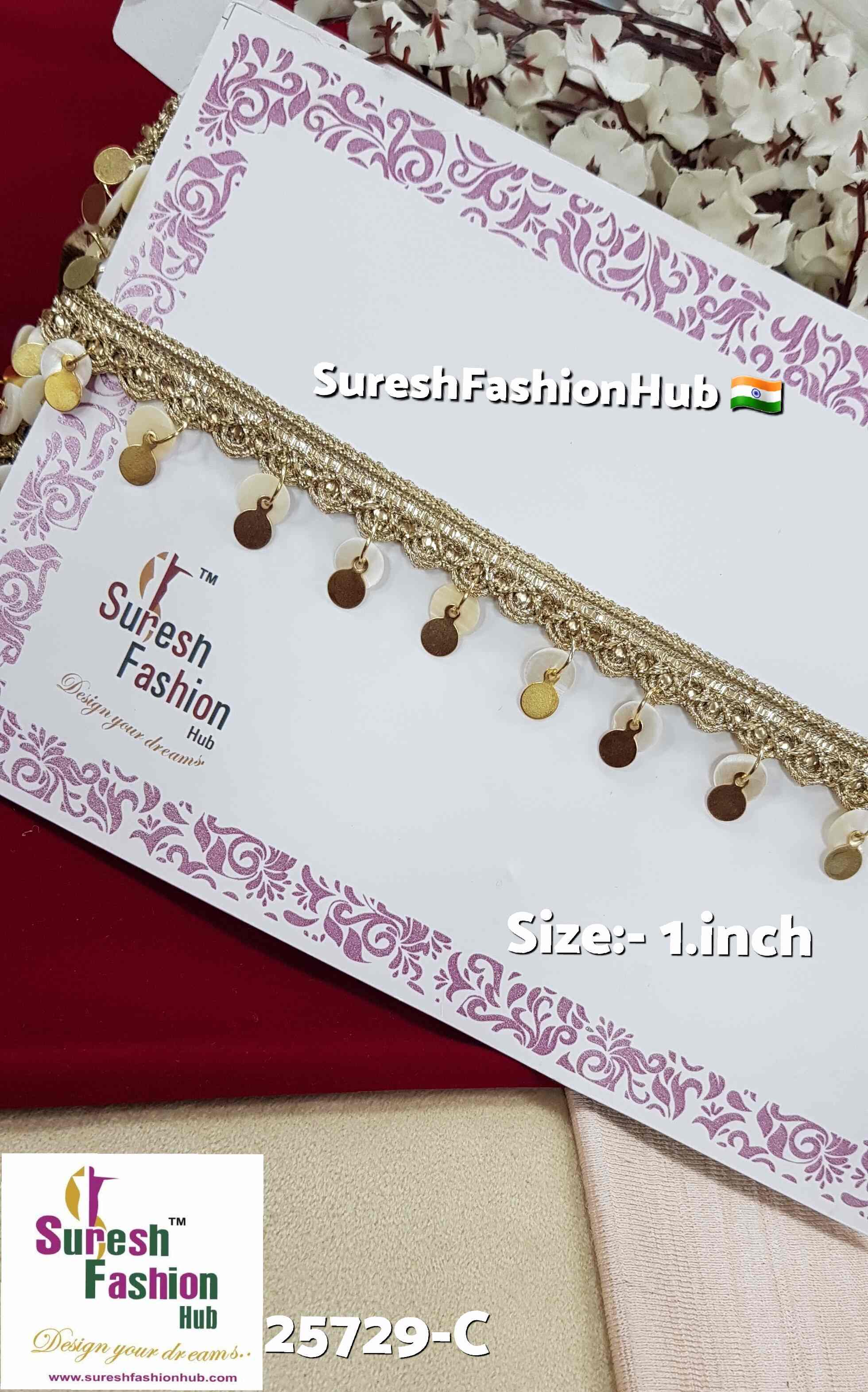 Pearl Scalloped Jhalar Hanging Lace