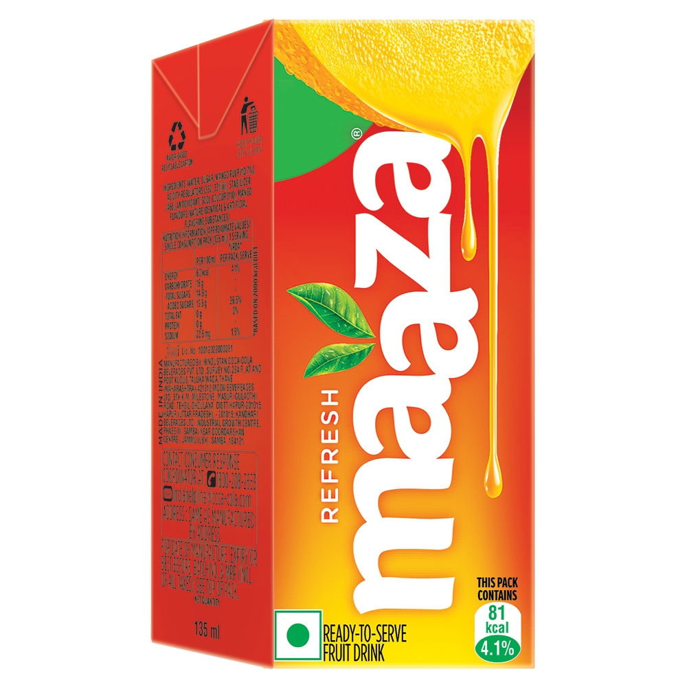 Maaza Refresh Mango Drink 135 Ml