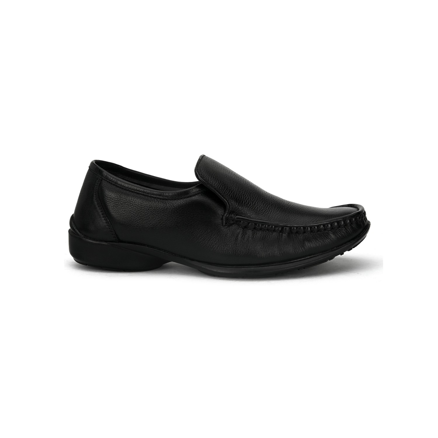 MAC DAFF | MAC DAFF Black Genuine Leather Slip On Loafers For Men 2