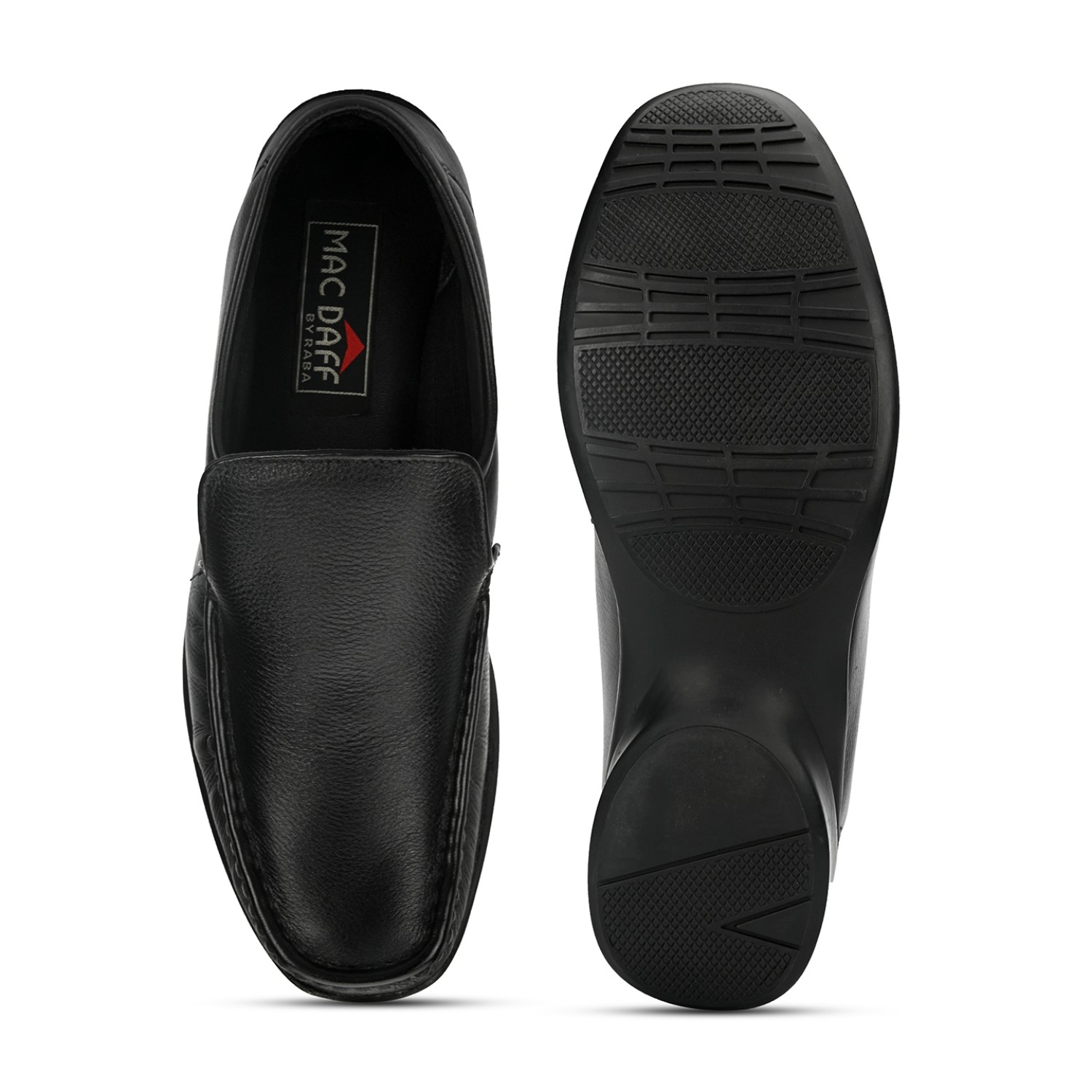 MAC DAFF | MAC DAFF Black Genuine Leather Slip On Loafers For Men 3