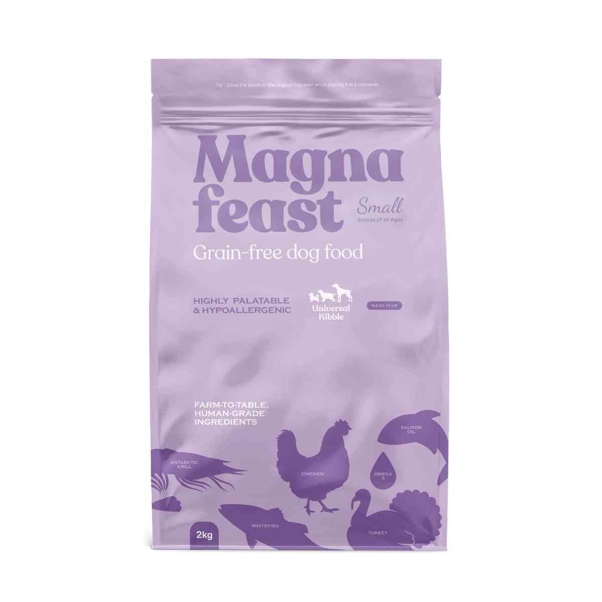 Maganafeast Small & Medium Breeds Dry Dog Food 2kg