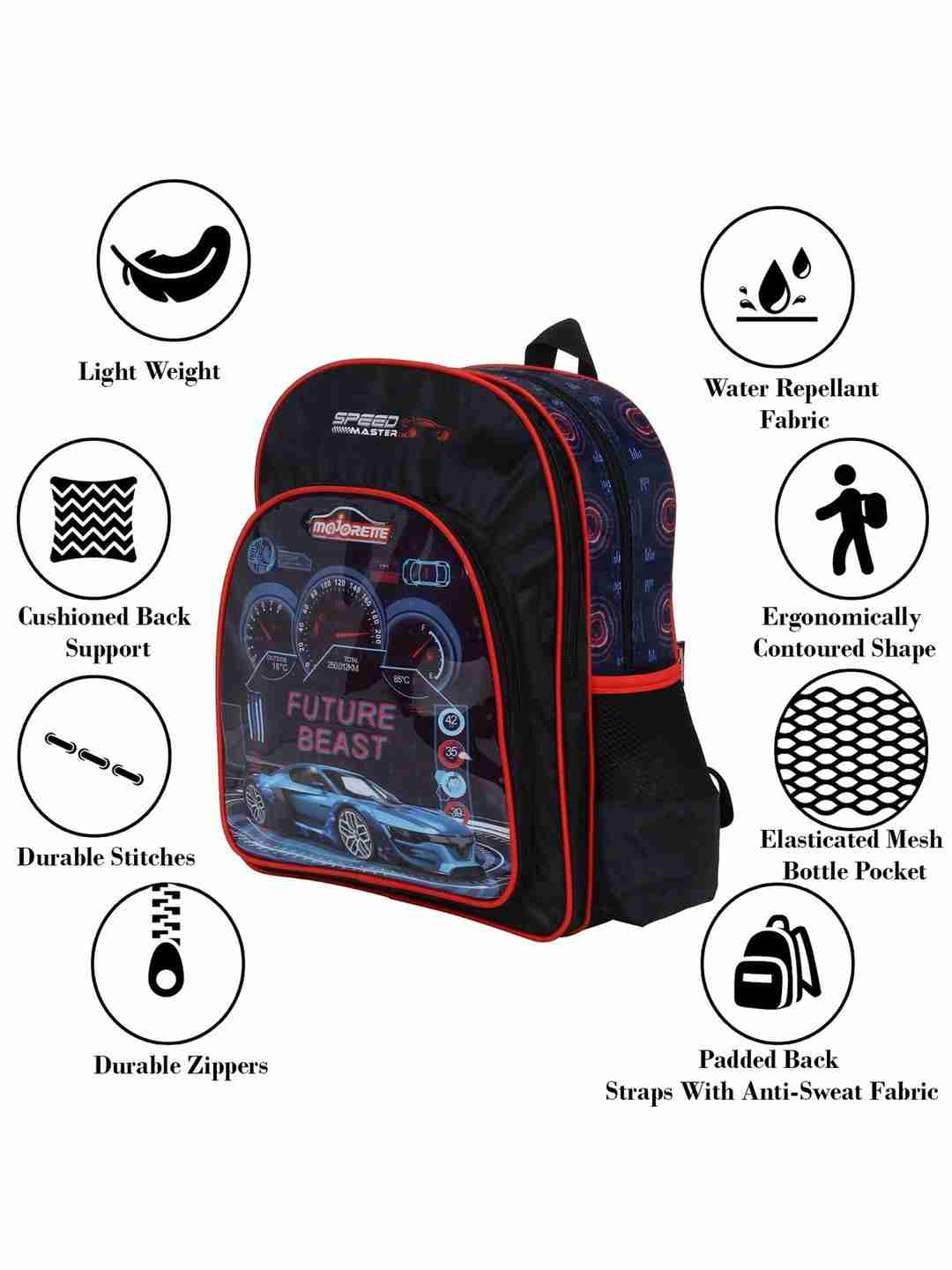 Majorette Future Beast 14 Backpack  Bags for Boys age 3Y+