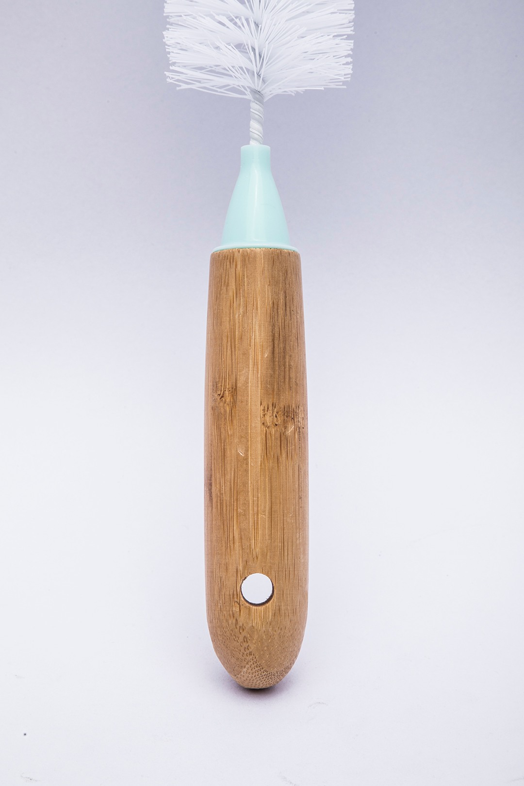 Market99  Bottle Cleaning Brush, Comfortable Grips Bottle Brush Water Bottle Brushes with Foam end and Bamboo Handle