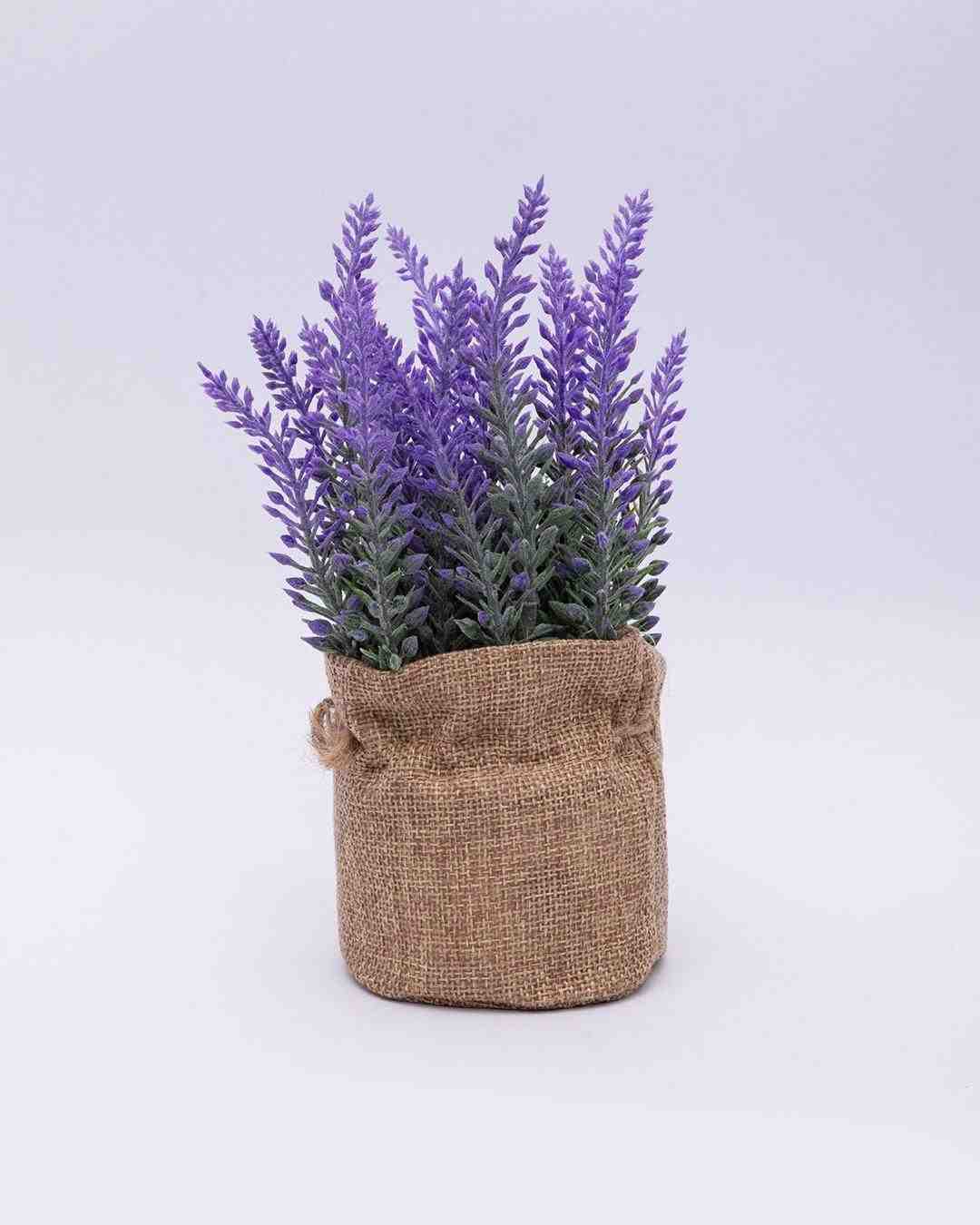 Market 99 Artificial Pot with Flower for Home Artificial Home D�cor Plant for Indoor and Outdoor Garden Gifting Office Decoration (7.5 X 7.5 X 17 cm)