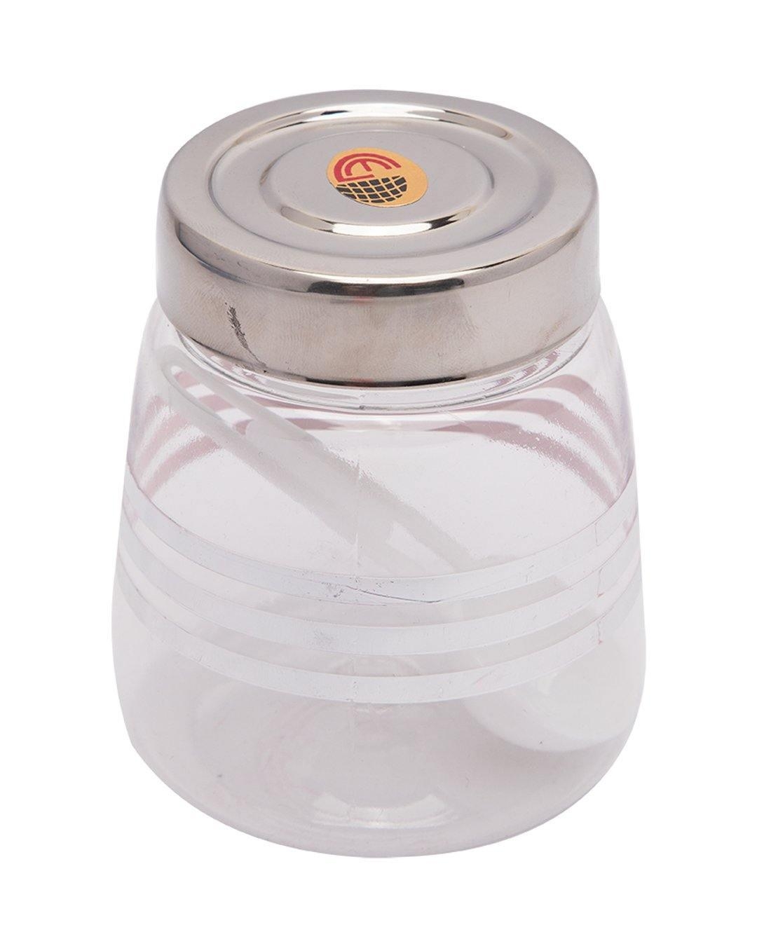 Market 99 | Jars, Transparent & Silver, Plastic, Set of 6, 200 mL 3
