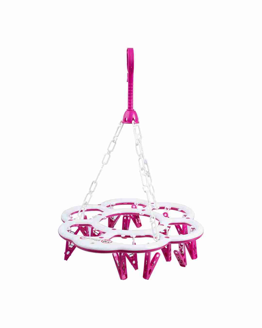 Cloth Hanger, Pegs, Pink, Plastic, Set of 18