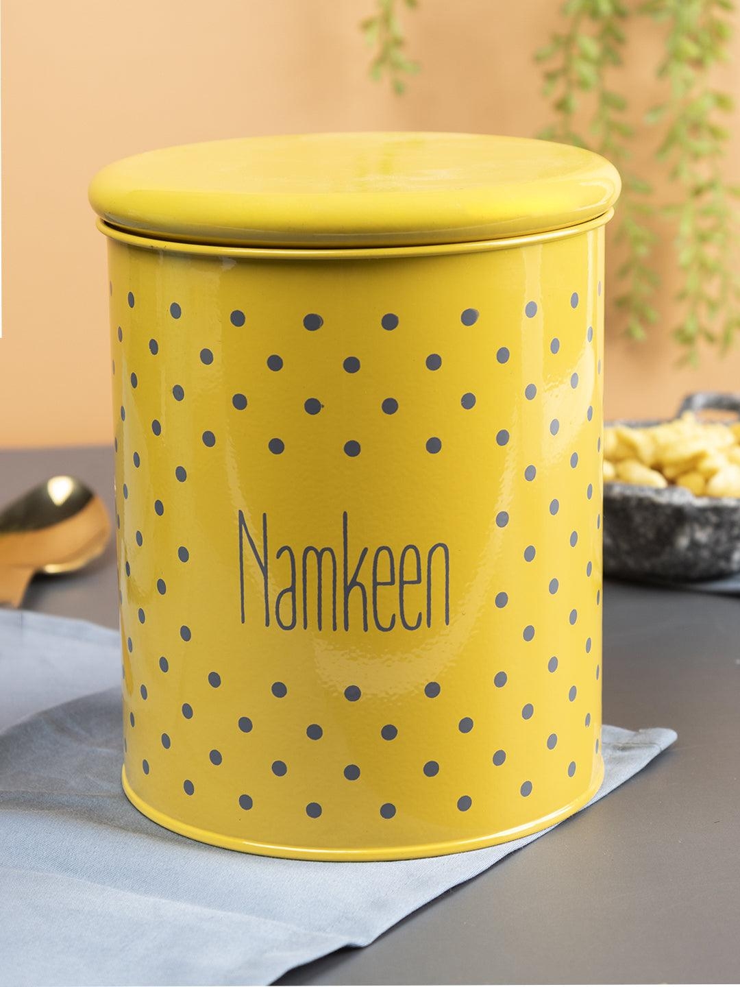 Market 99 | Namkeen Jar With Lid - (Yellow, 1700mL) 0