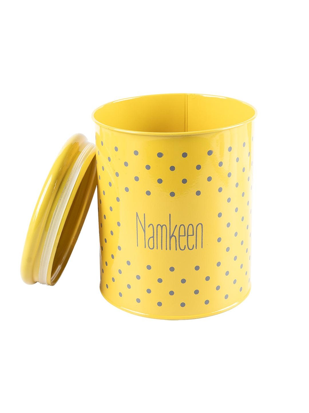 Market 99 | Namkeen Jar With Lid - (Yellow, 1700mL) 1