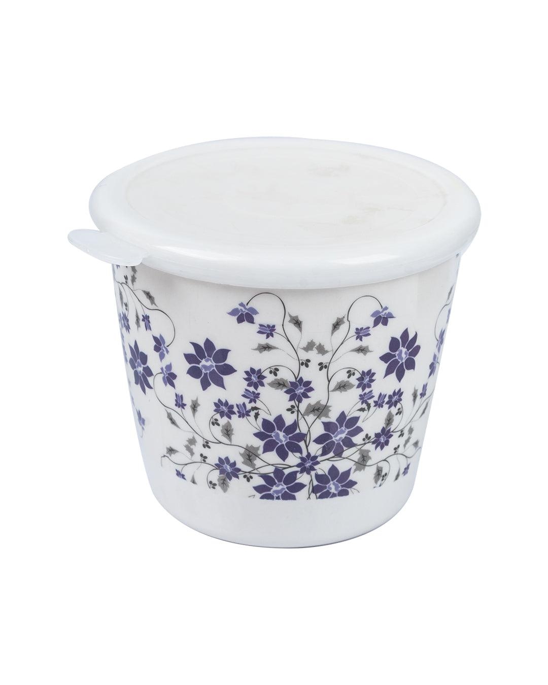 Market 99 | Market 99 Tableware Floral Design Melamine Jar for Dining Table Pickle Storage Canister, 650 mL 2