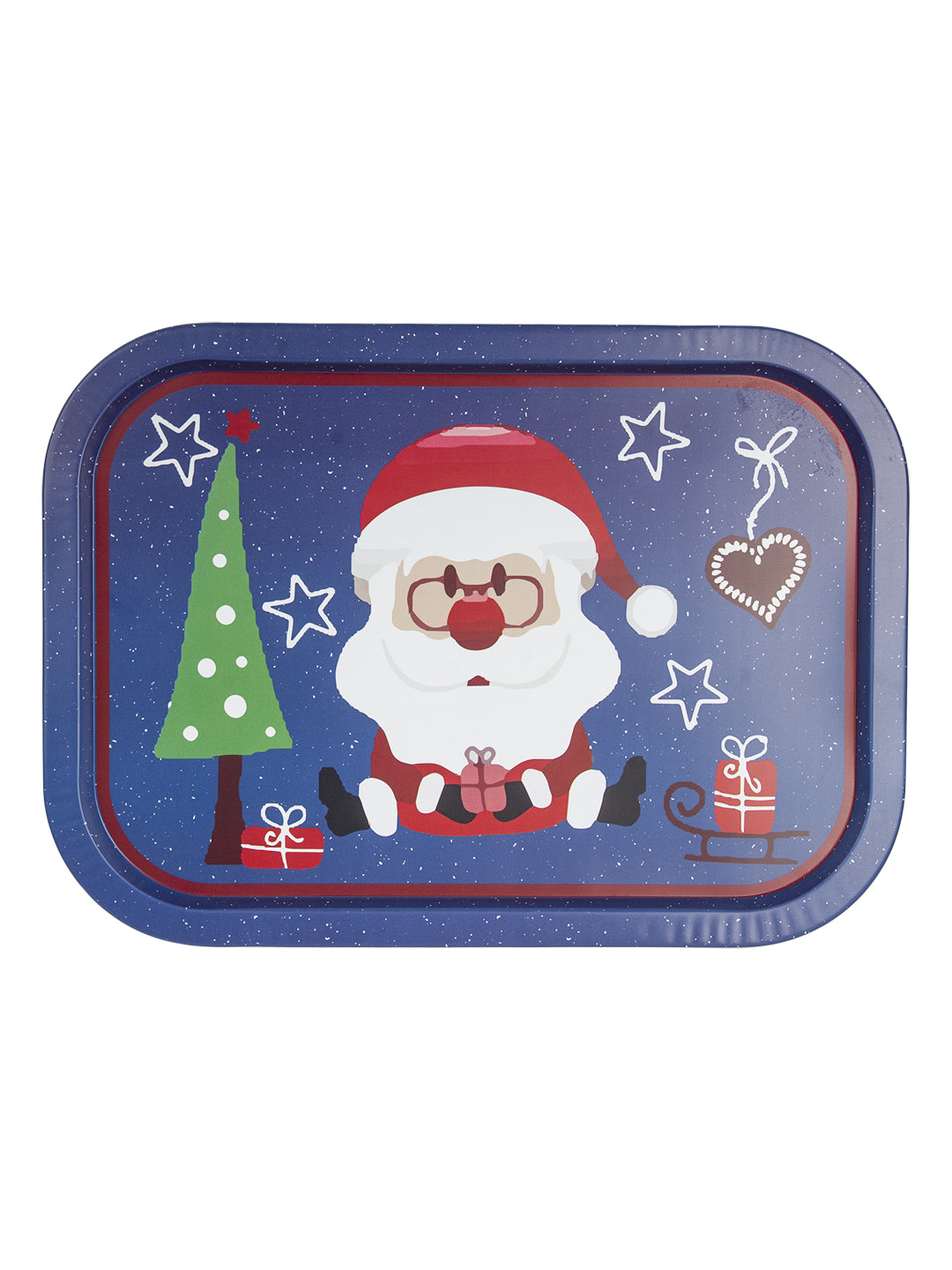 SERVING CHRISTMAS METAL TRAY