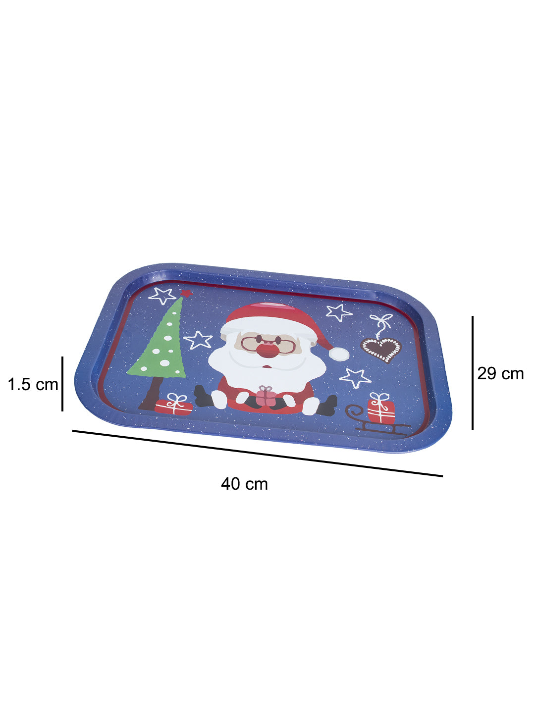 SERVING CHRISTMAS METAL TRAY