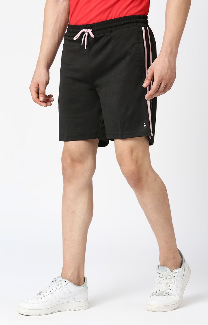 FITZ | Men's Black Polyester Solid Short 1