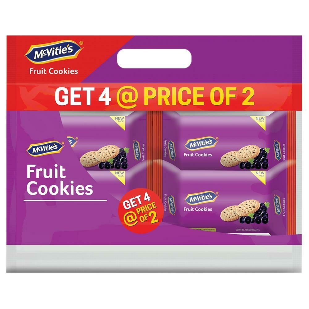 Mcvities Fruit Cookies 75 G (Buy 2 Get 2)
