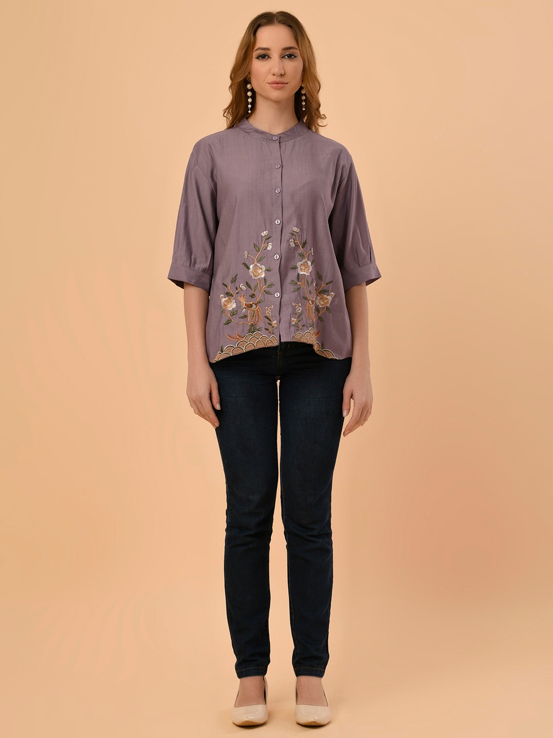ALBION PREMIUIM AMBIKA PURPLE TOP