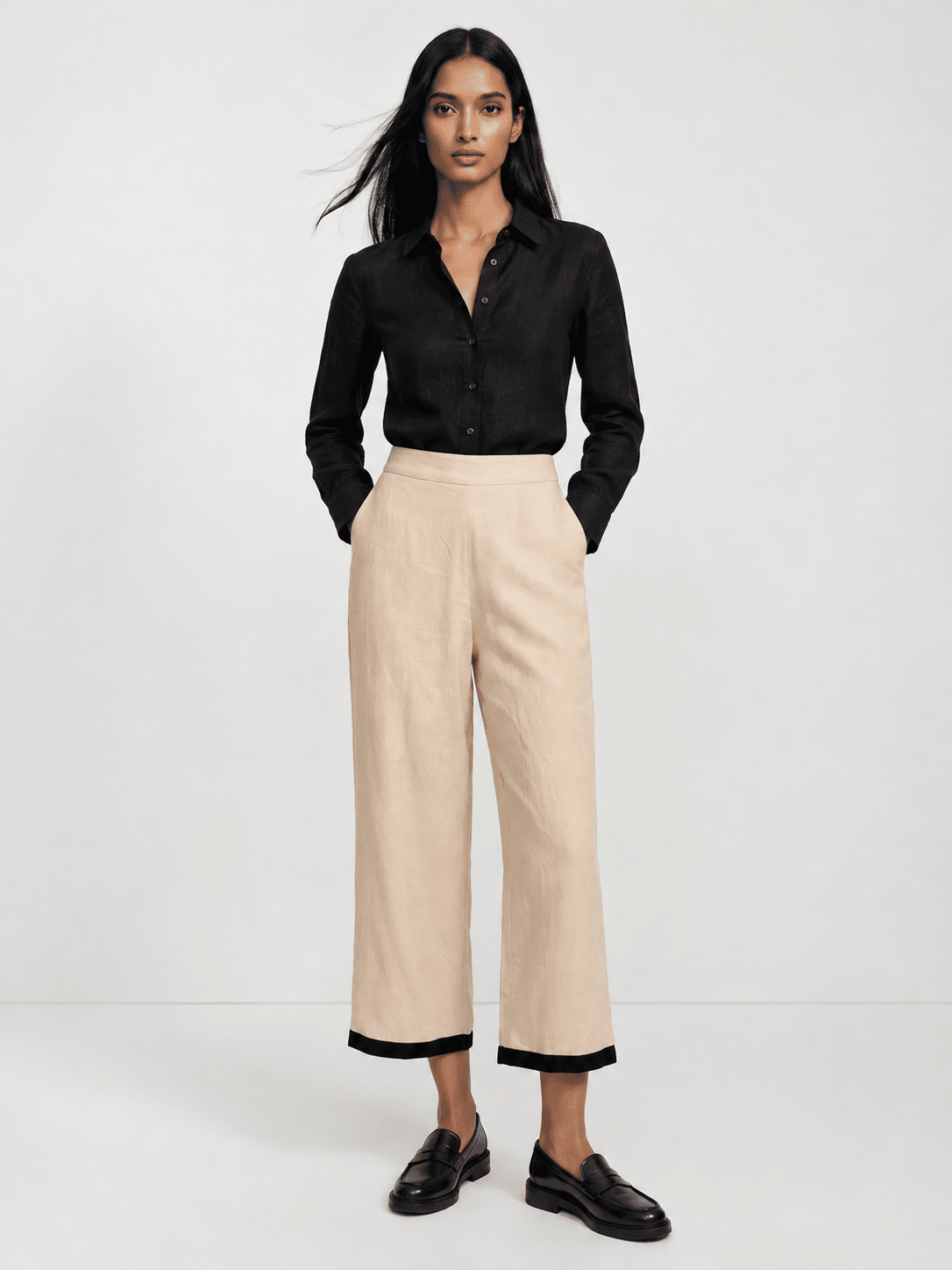 Beige LinenTrouser
