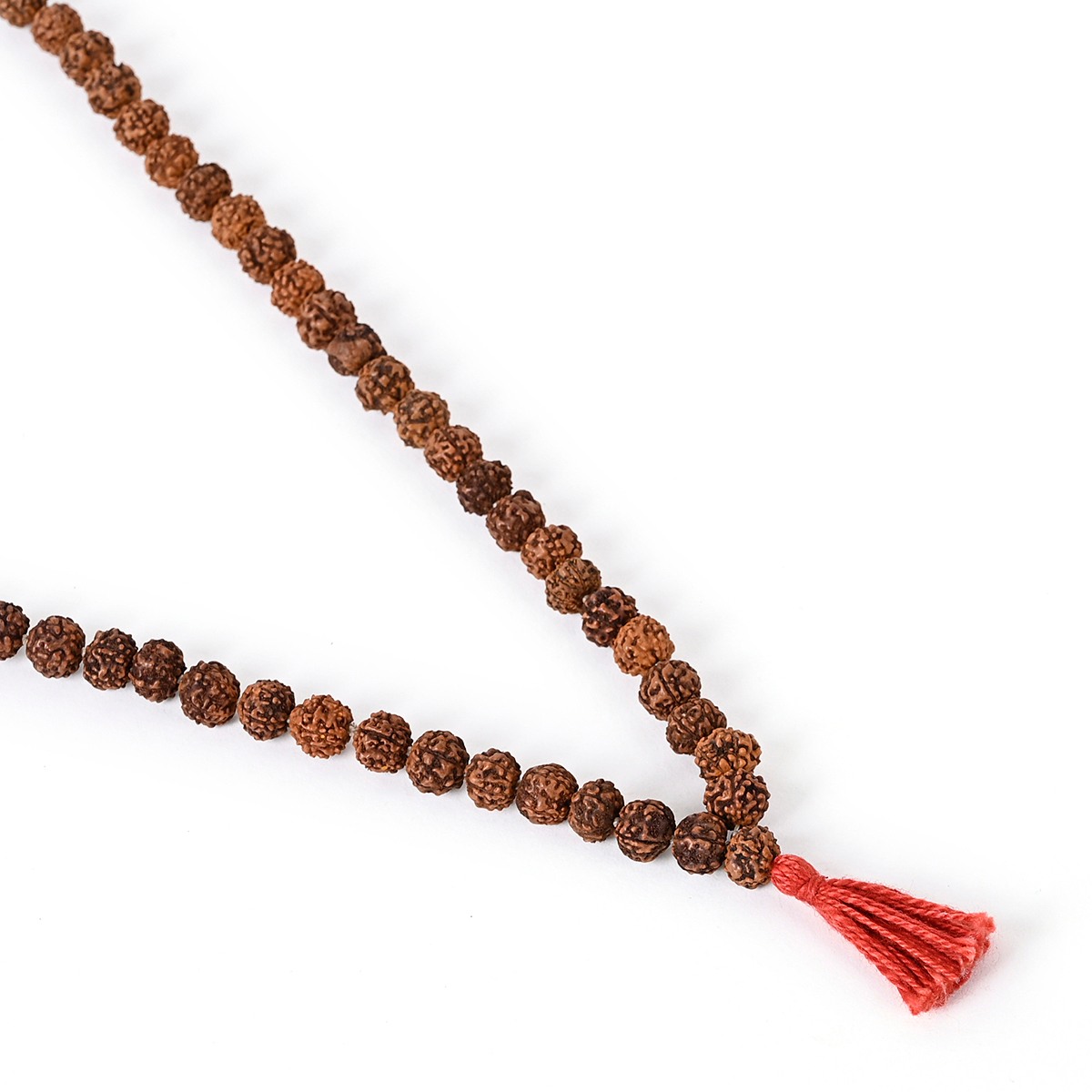 Shiv Ratan Kendra 5 Mukhi Original Rudraksha Mala II Genuine Quality II 108+1 Bead II 40-45 CM Length II Weight 25-35 Grams