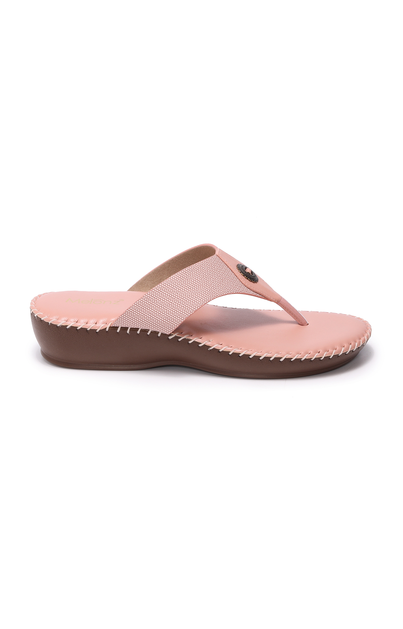 Women Peach Casula Flat Sandals
