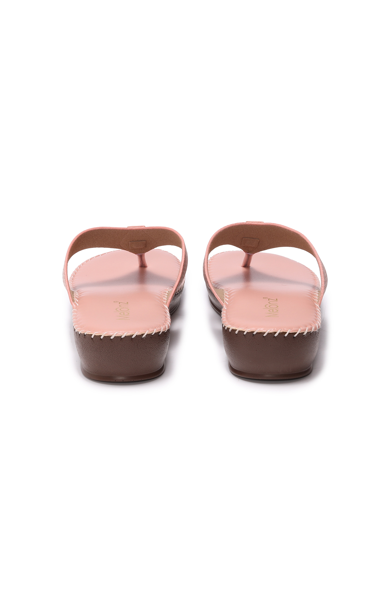 Women Peach Casula Flat Sandals