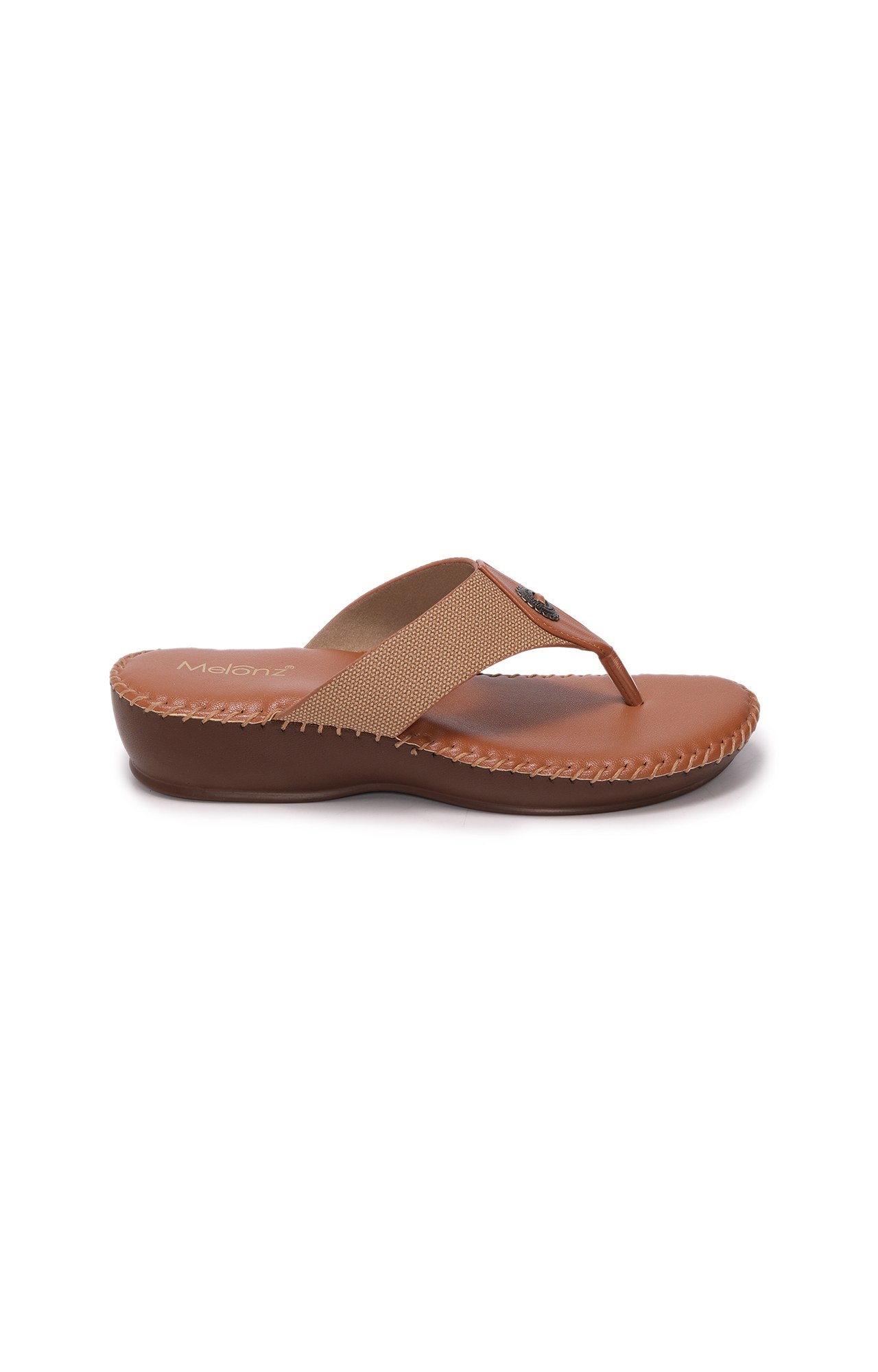 Women Tan Casula Flat Sandals