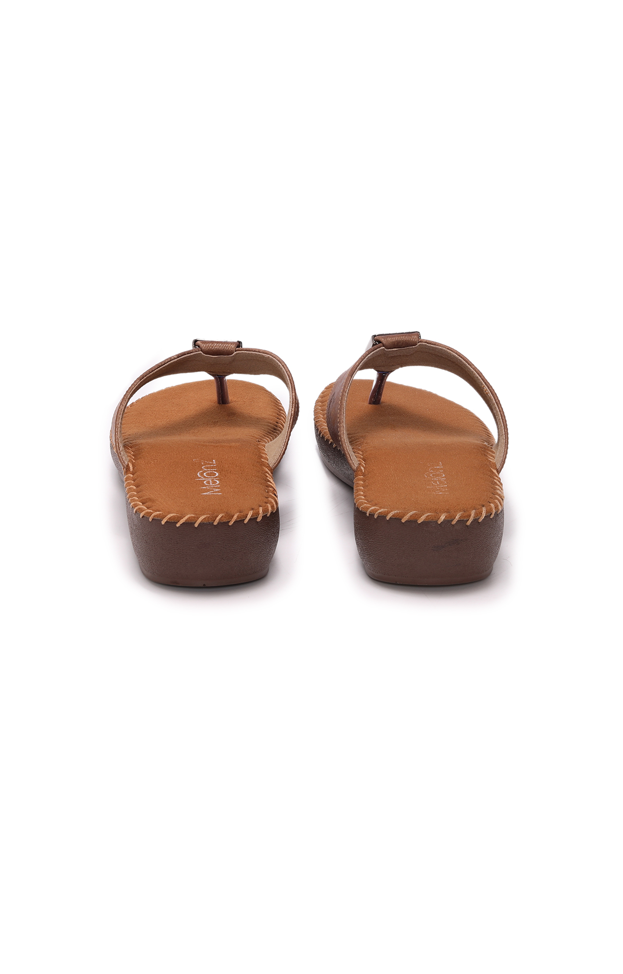 Women Tan Casula Flat Sandals